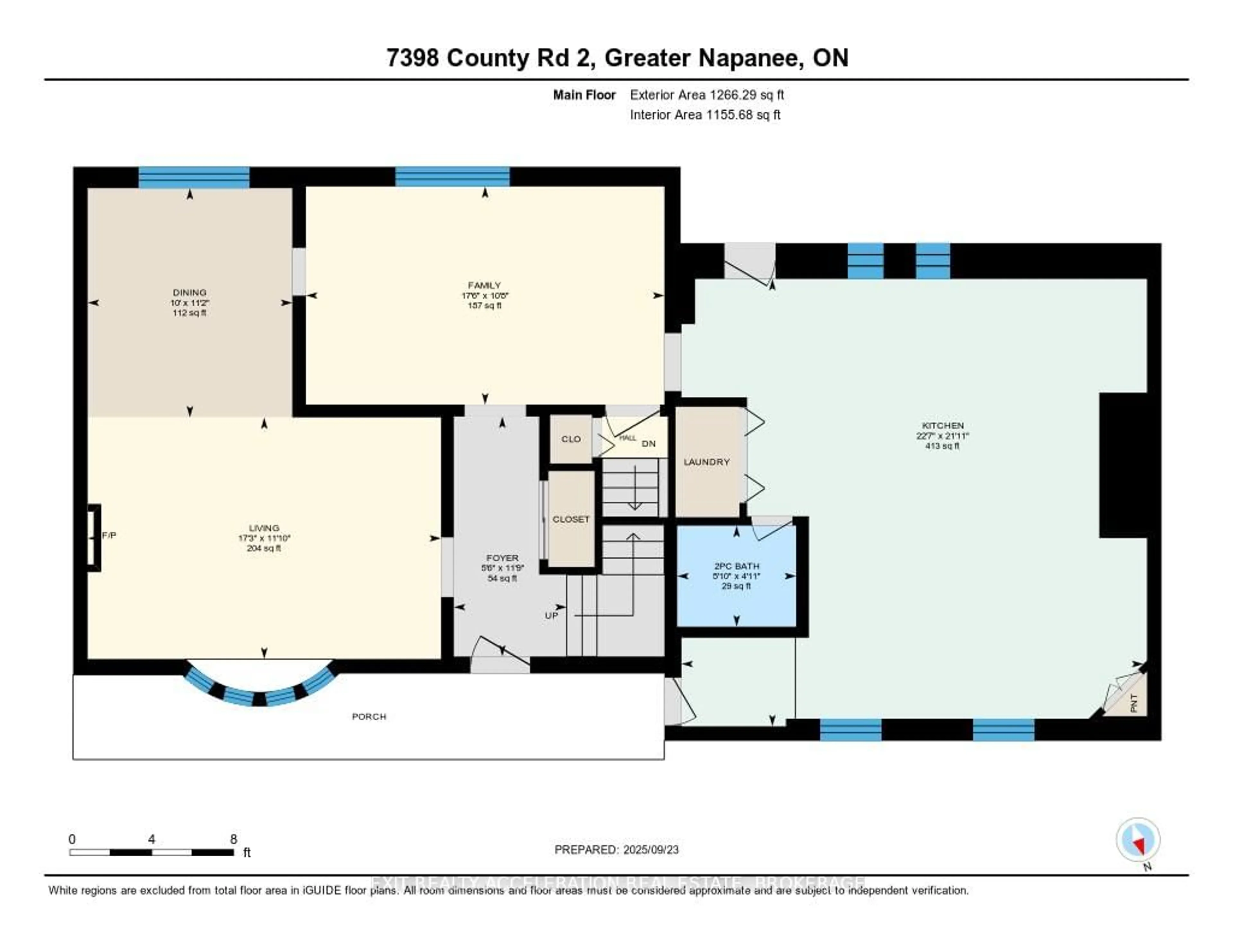 Floor plan for 7398 County Rd 2, Napanee Ontario K7R 3K6