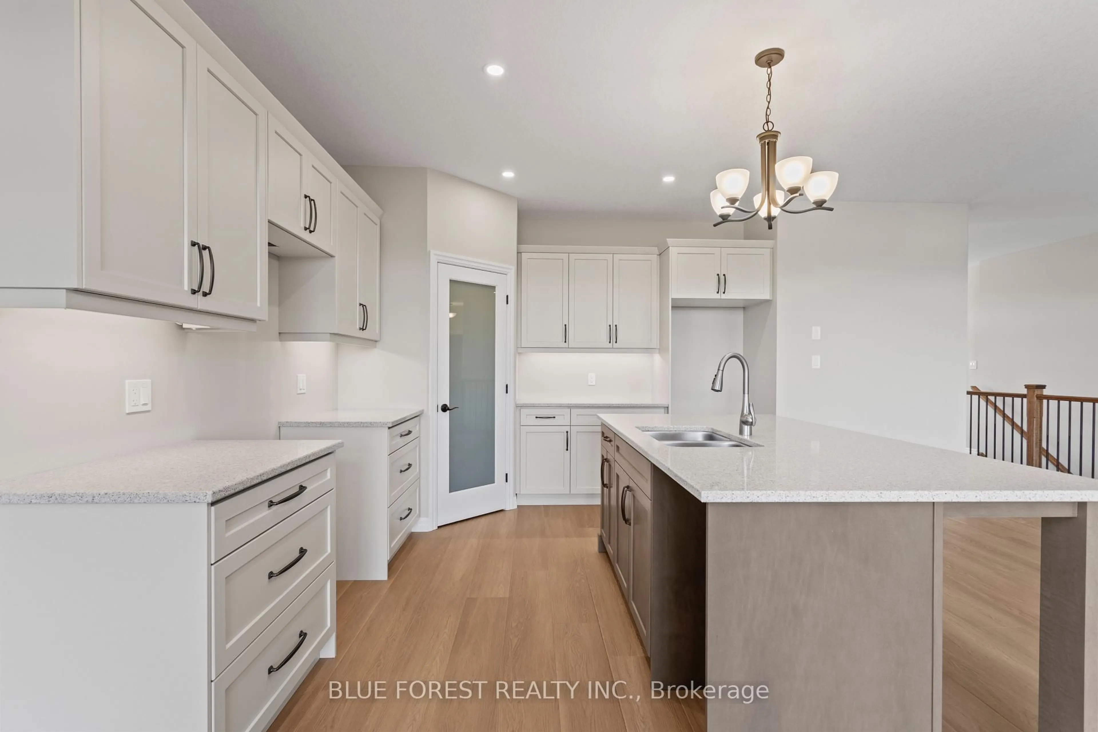 Open concept kitchen, ceramic/tile floor for 218 Snyders Ave, Central Elgin Ontario N0L 1B0