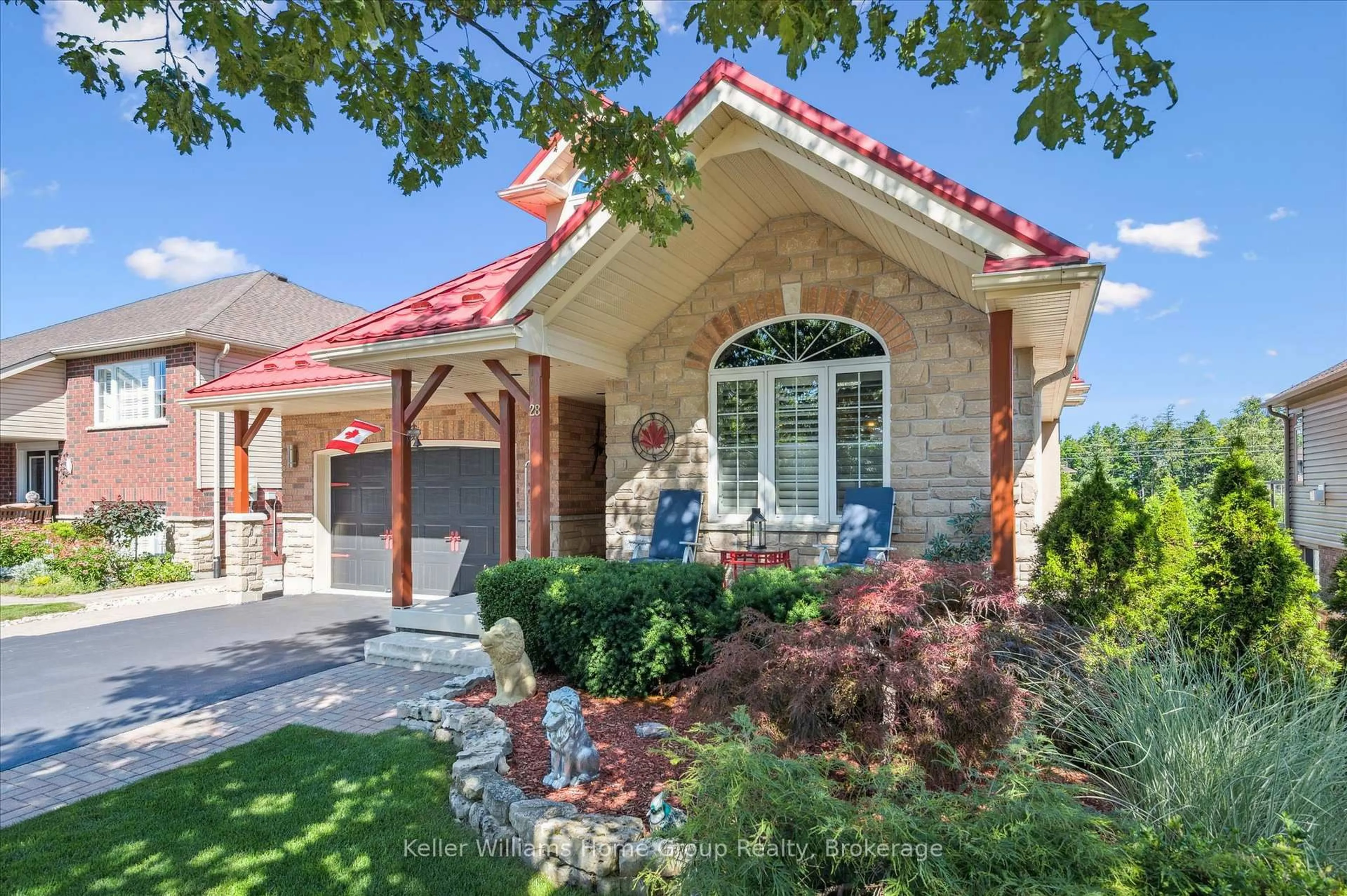 Home with brick exterior material, street for 28 Harcourt Pl, Centre Wellington Ontario N1M 0A6