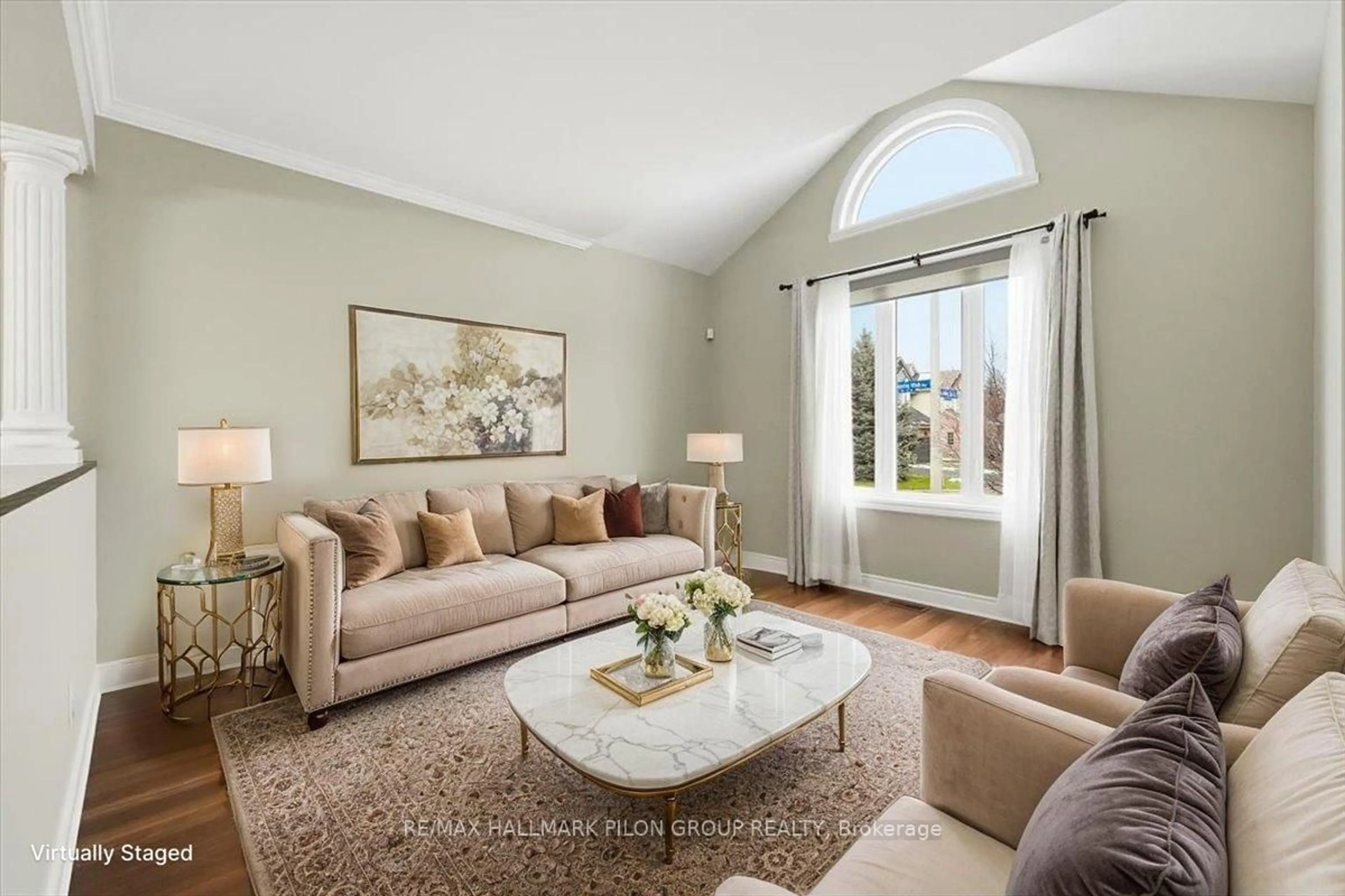 Living room with furniture, unknown for 188 Whispering Winds Way, Ottawa Ontario K1W 0B5