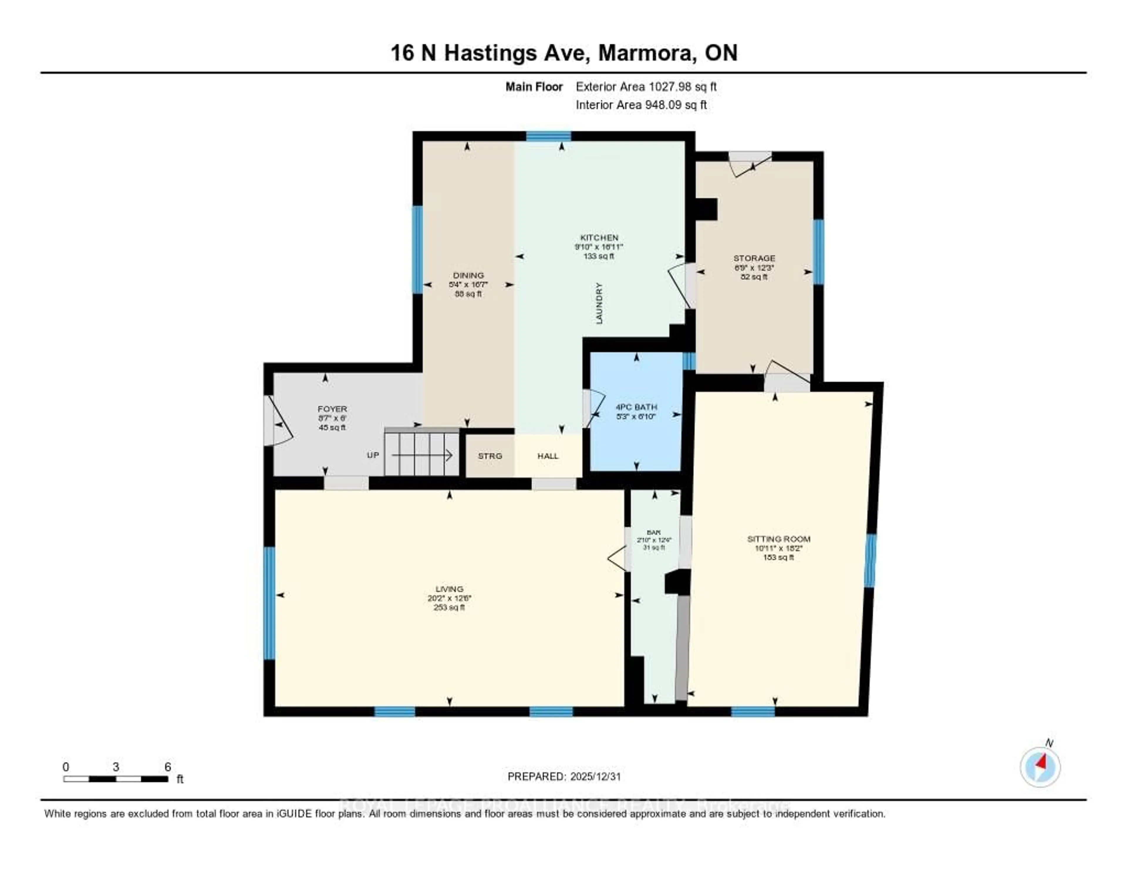 Floor plan for 16 North Hastings Ave, Limoges Ontario K0K 2M0