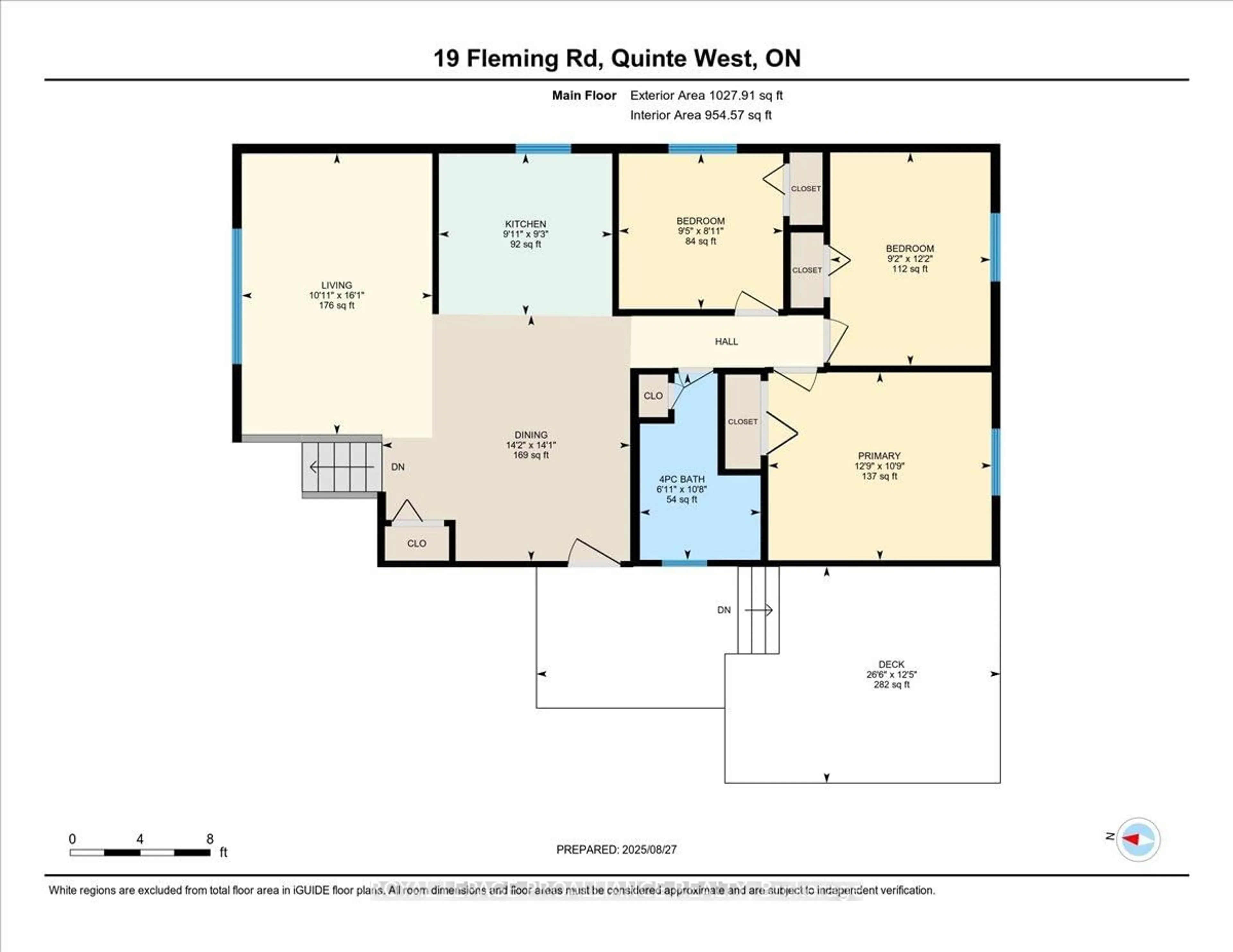 Floor plan for 19 Fleming Rd, Quinte West Ontario K8V 6P6