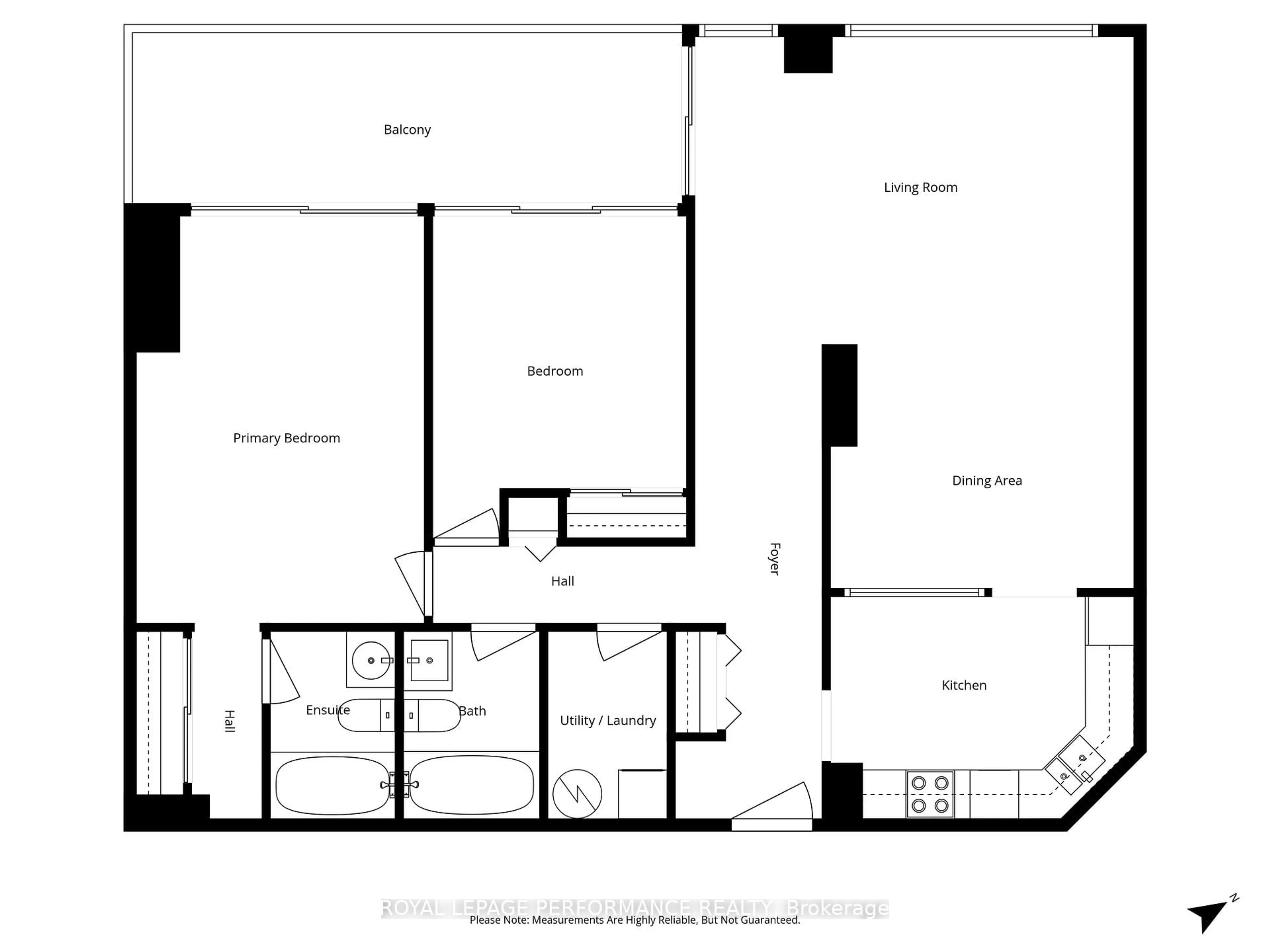 Floor plan for 160 George St #1603, Ottawa Ontario K1N 9M2