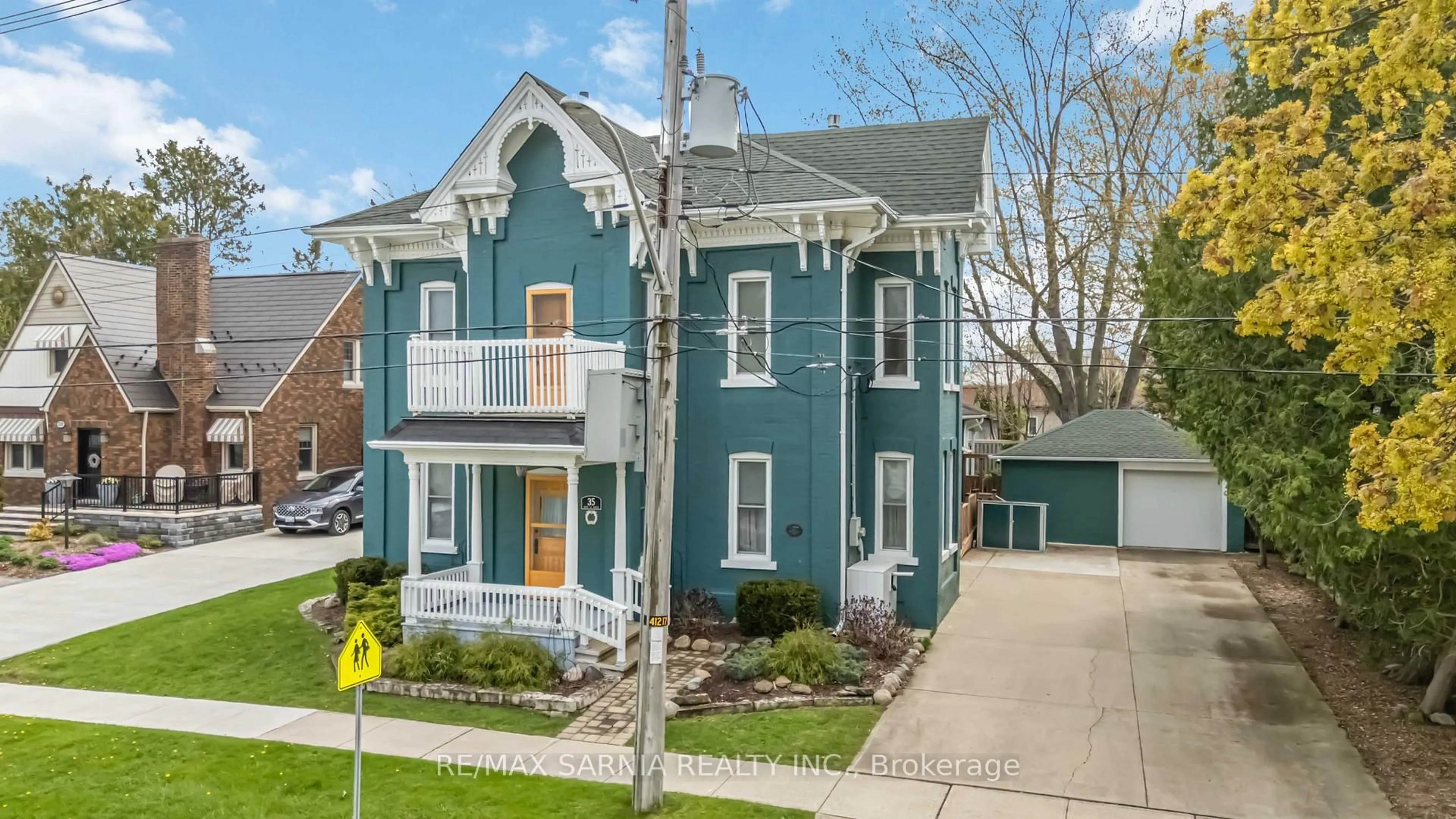 Home with brick exterior material, street for 35 Main St, Lambton Shores Ontario N0N 1J0