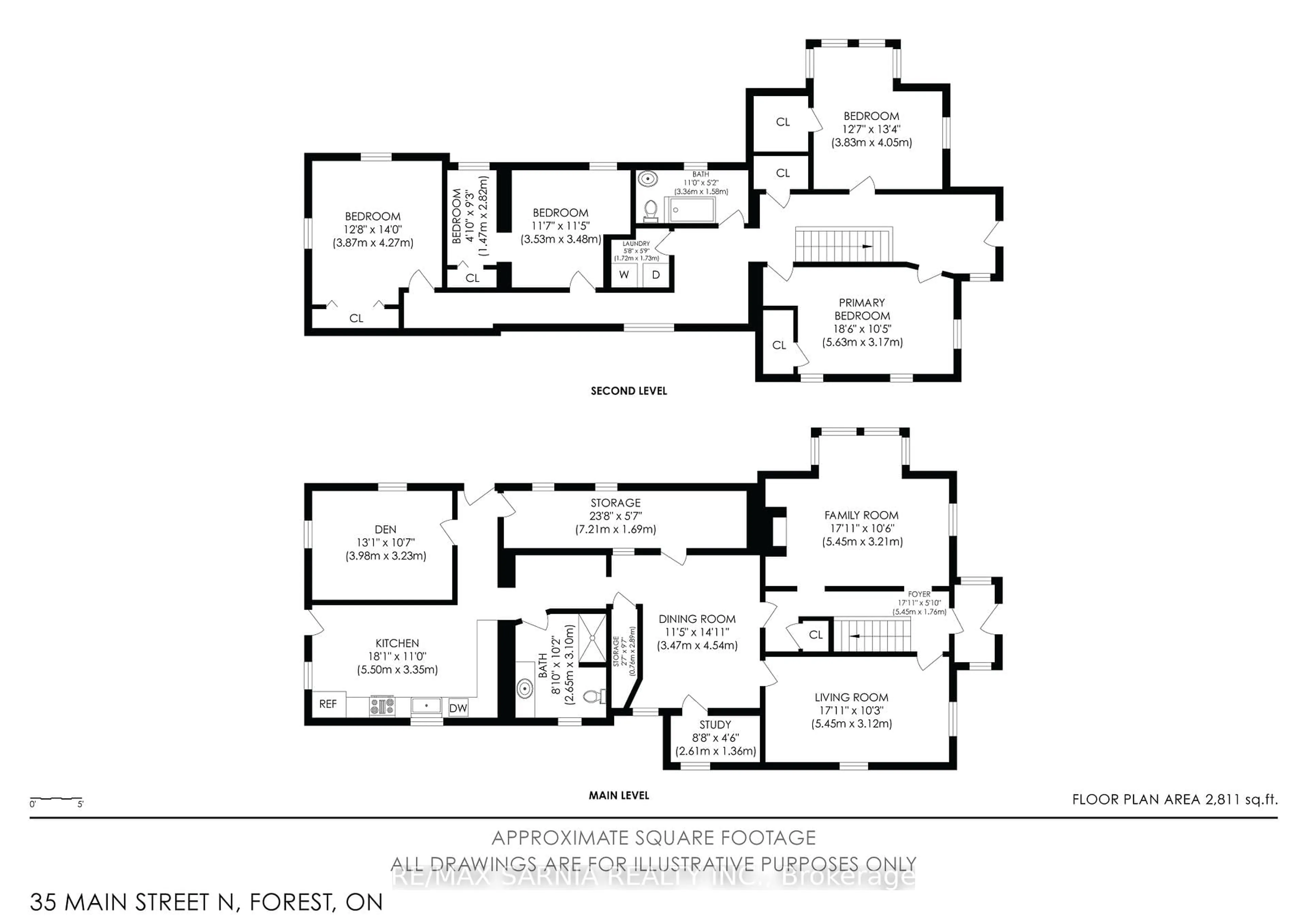 Floor plan for 35 Main St, Lambton Shores Ontario N0N 1J0