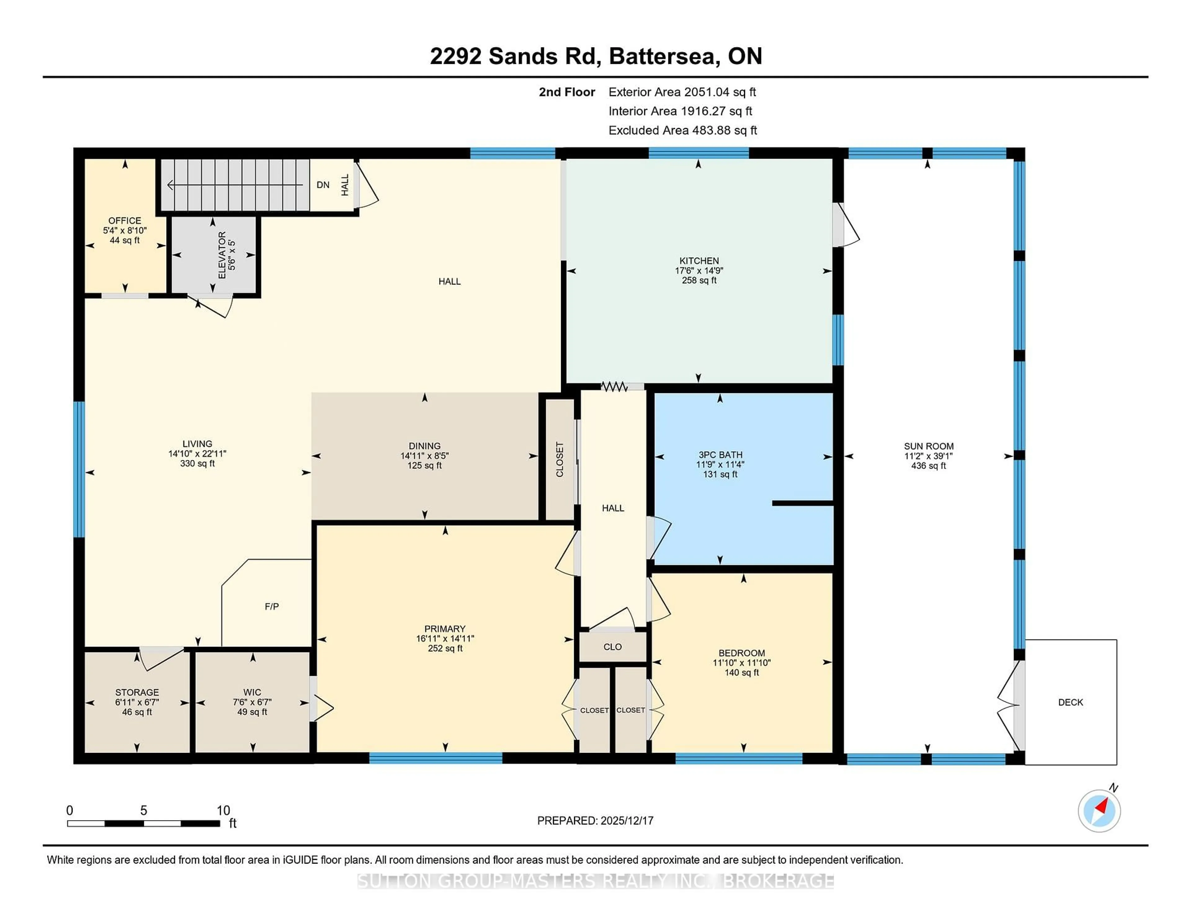 Floor plan for 2292 Sands Rd, Battersea Ontario K0H 1H0