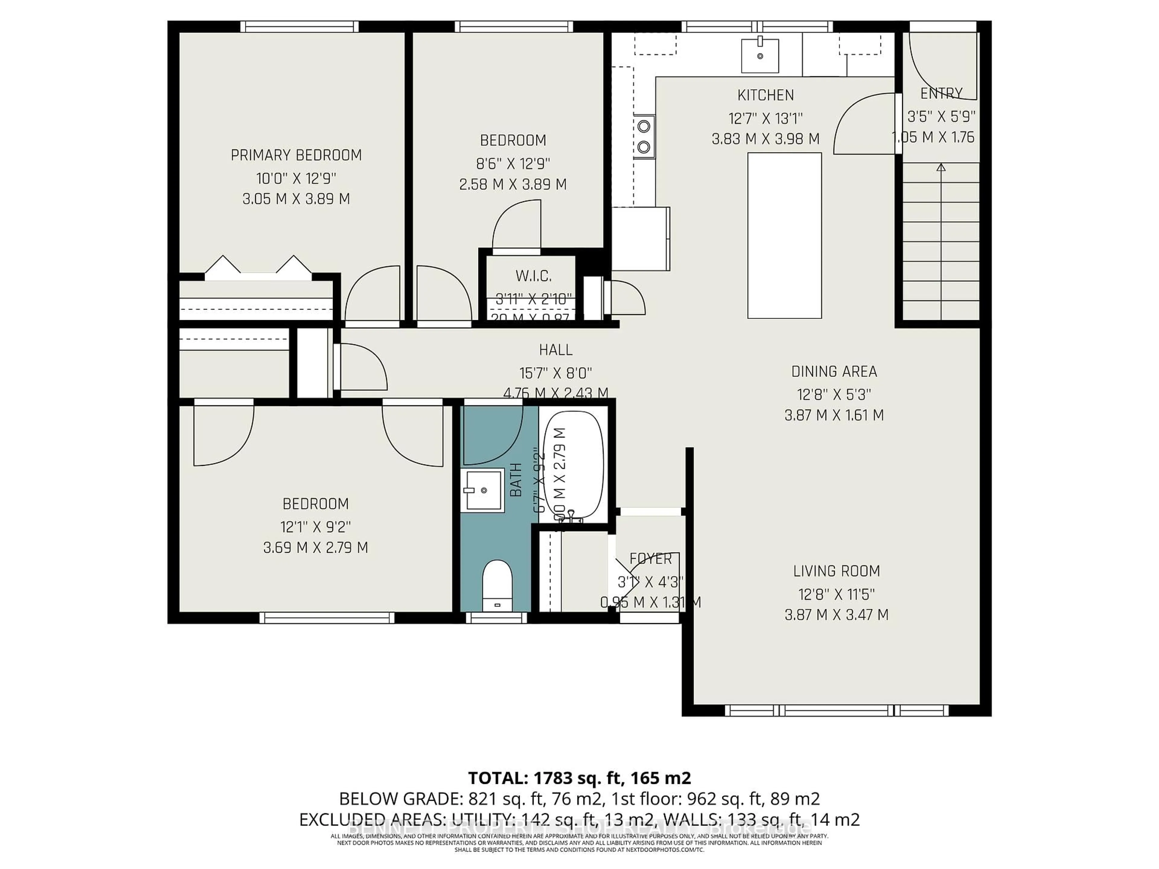 Floor plan for 1206 Placid St, Ottawa Ontario K2C 3A6