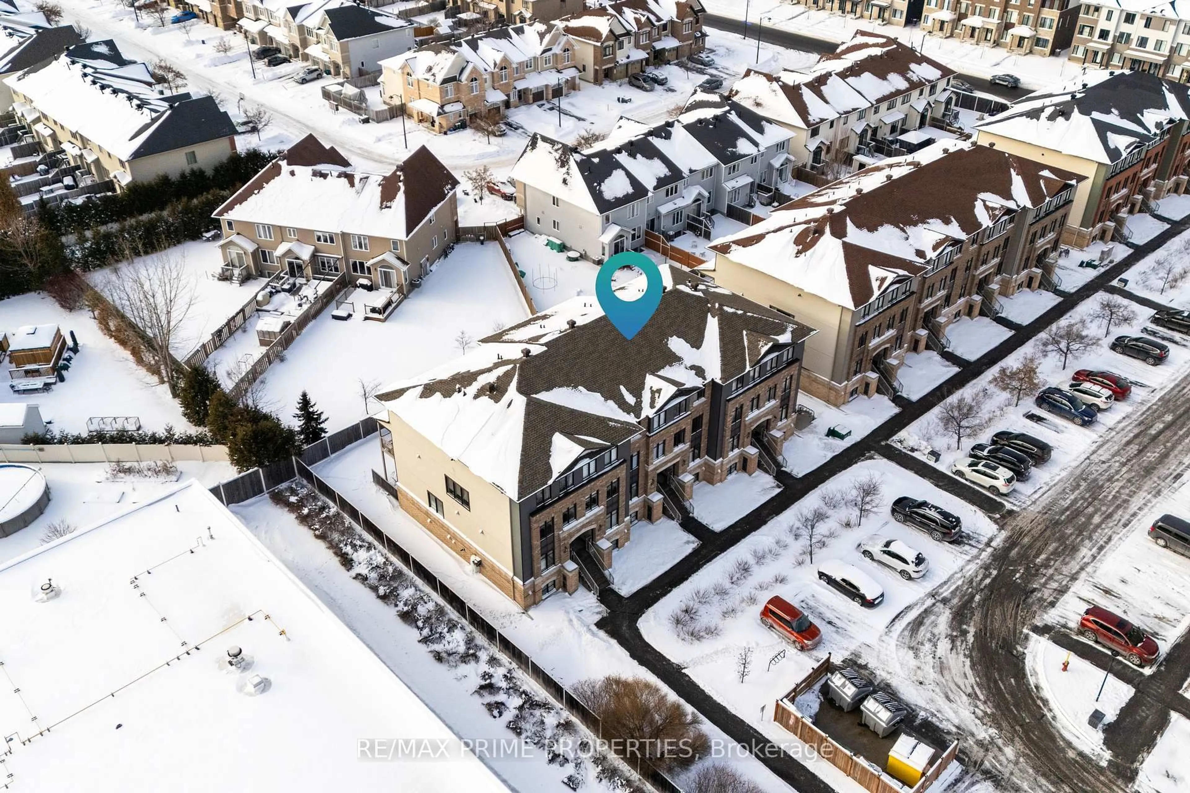 A pic from outside/outdoor area/front of a property/back of a property/a pic from drone, street for 166 Bluestone Private, Ottawa Ontario K4A 0X7