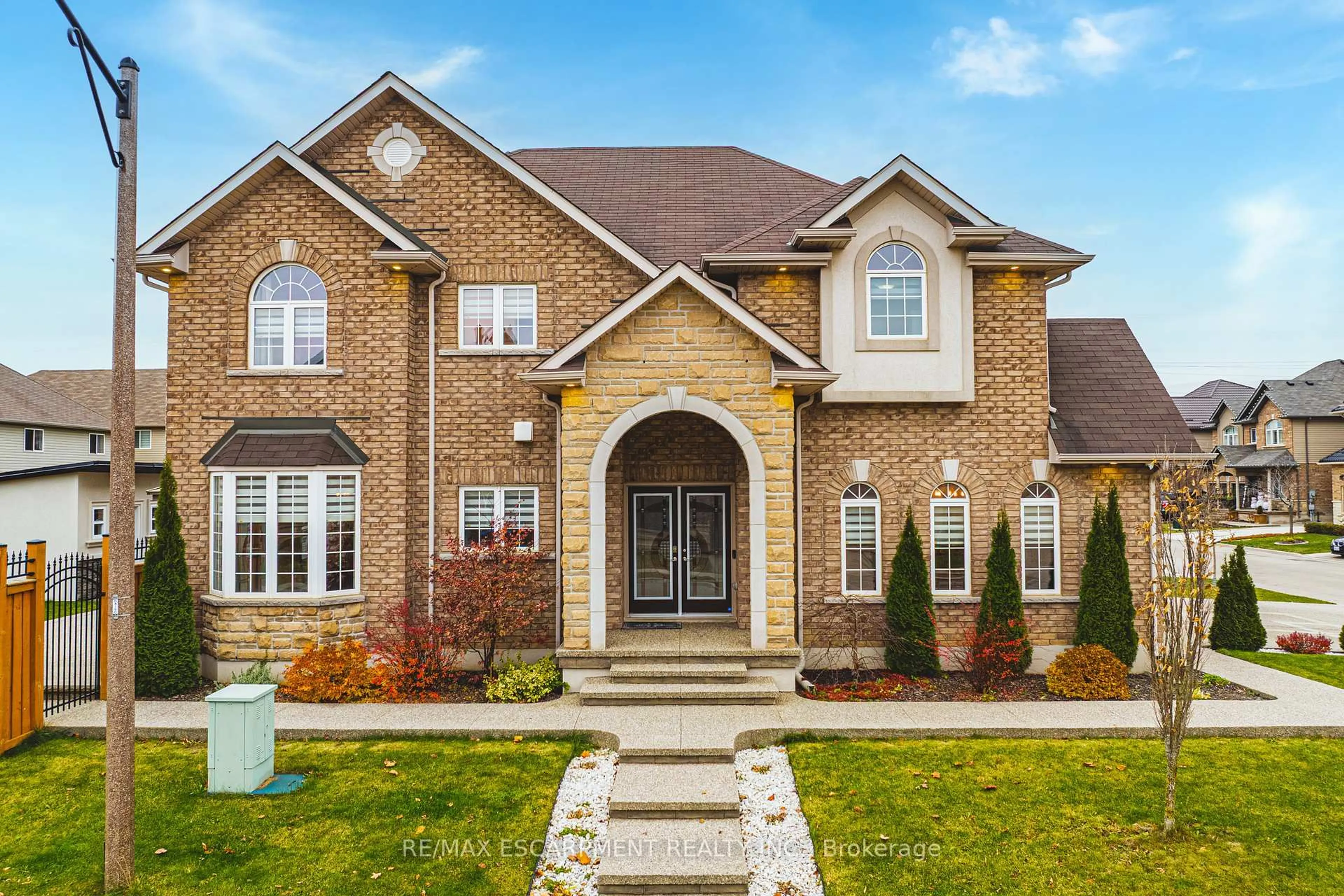 Home with brick exterior material, street for 96 Hidden Ridge Cres, Hamilton Ontario L9A 2X3