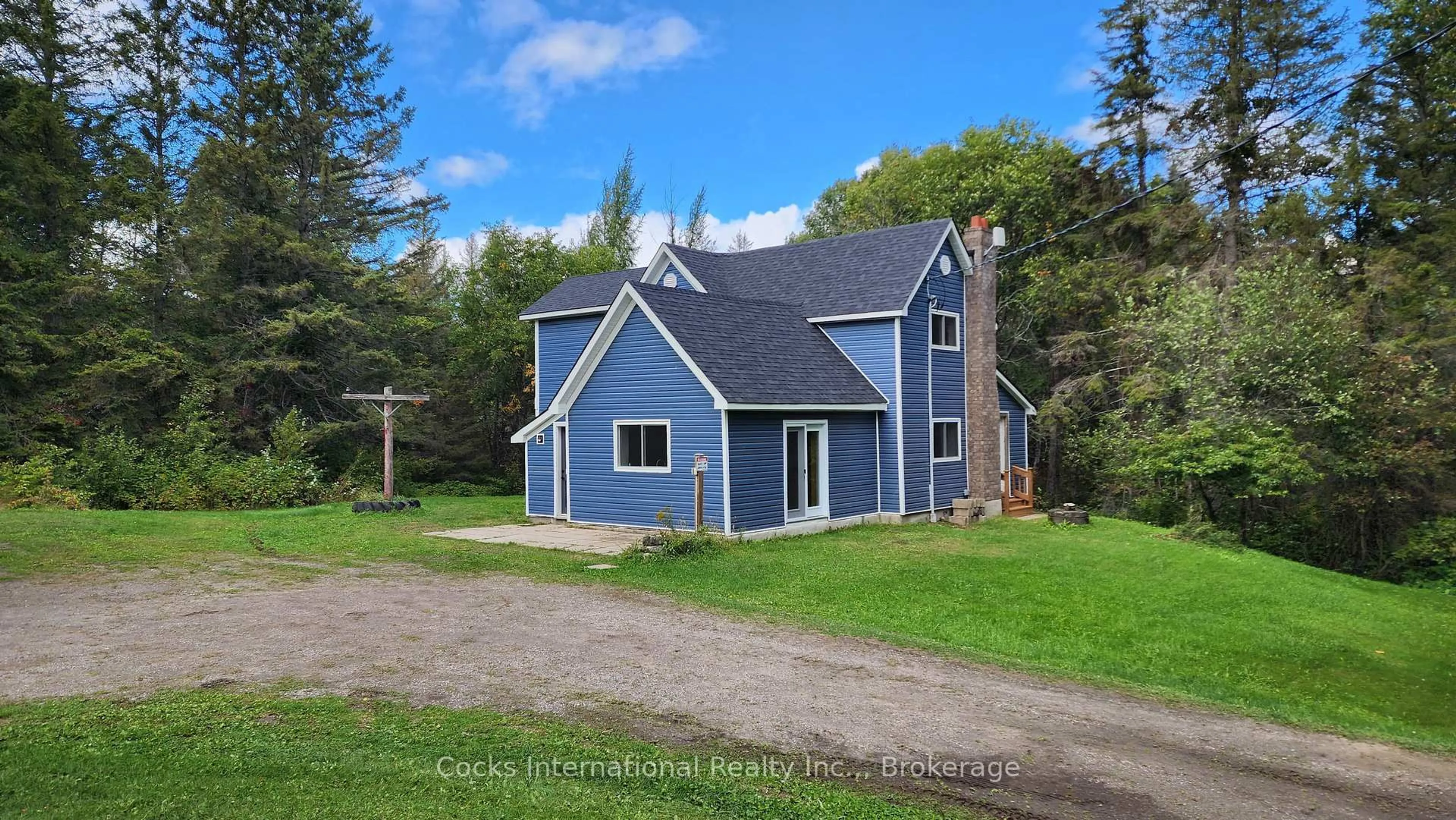 A pic from outside/outdoor area/front of a property/back of a property/a pic from drone, unknown for 96 Pickerel & Jack Lake Rd, Armour Ontario P0A 1C0