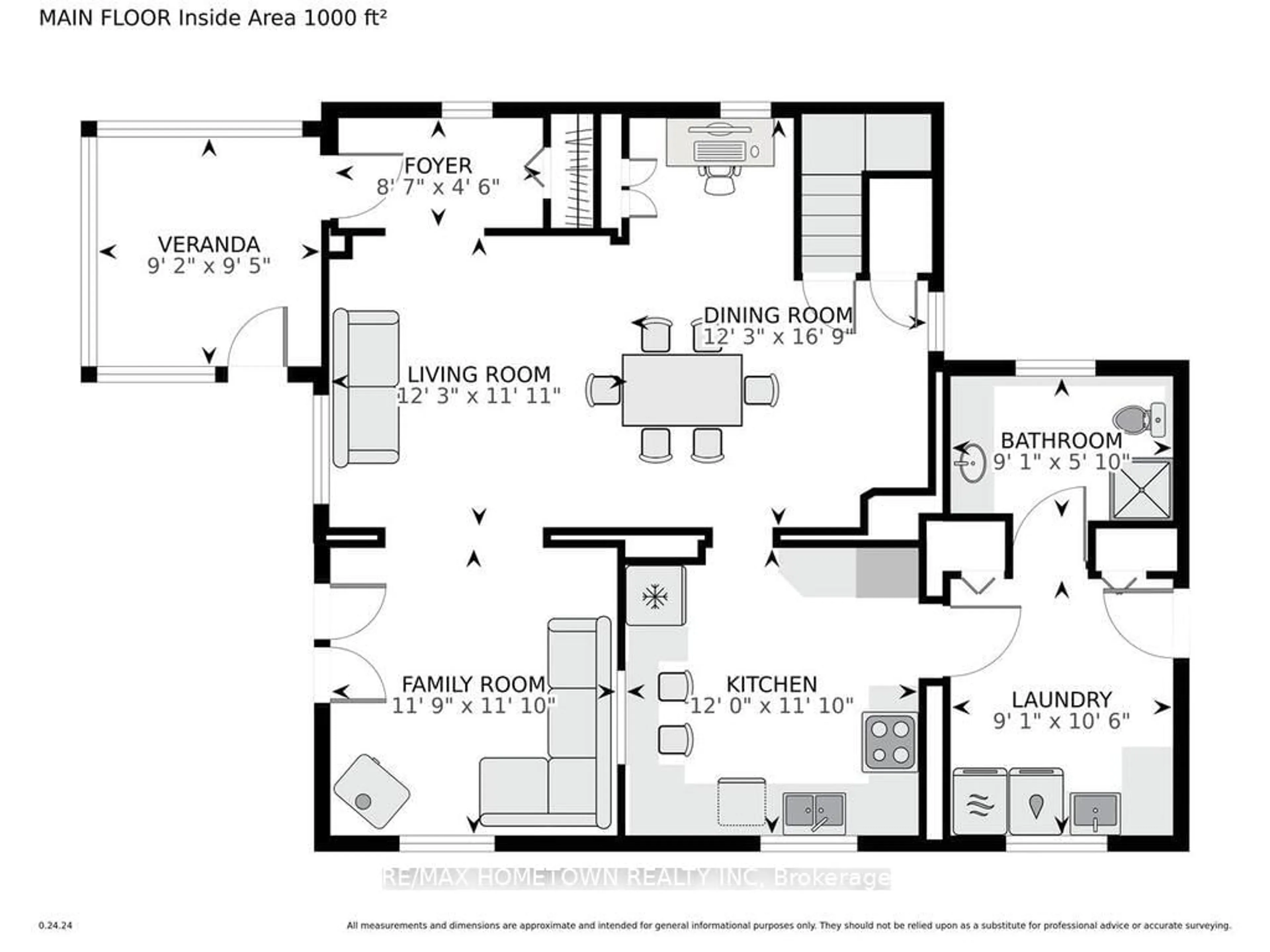 Floor plan for 92 WATER St, Brockville Ontario K6V 1A5
