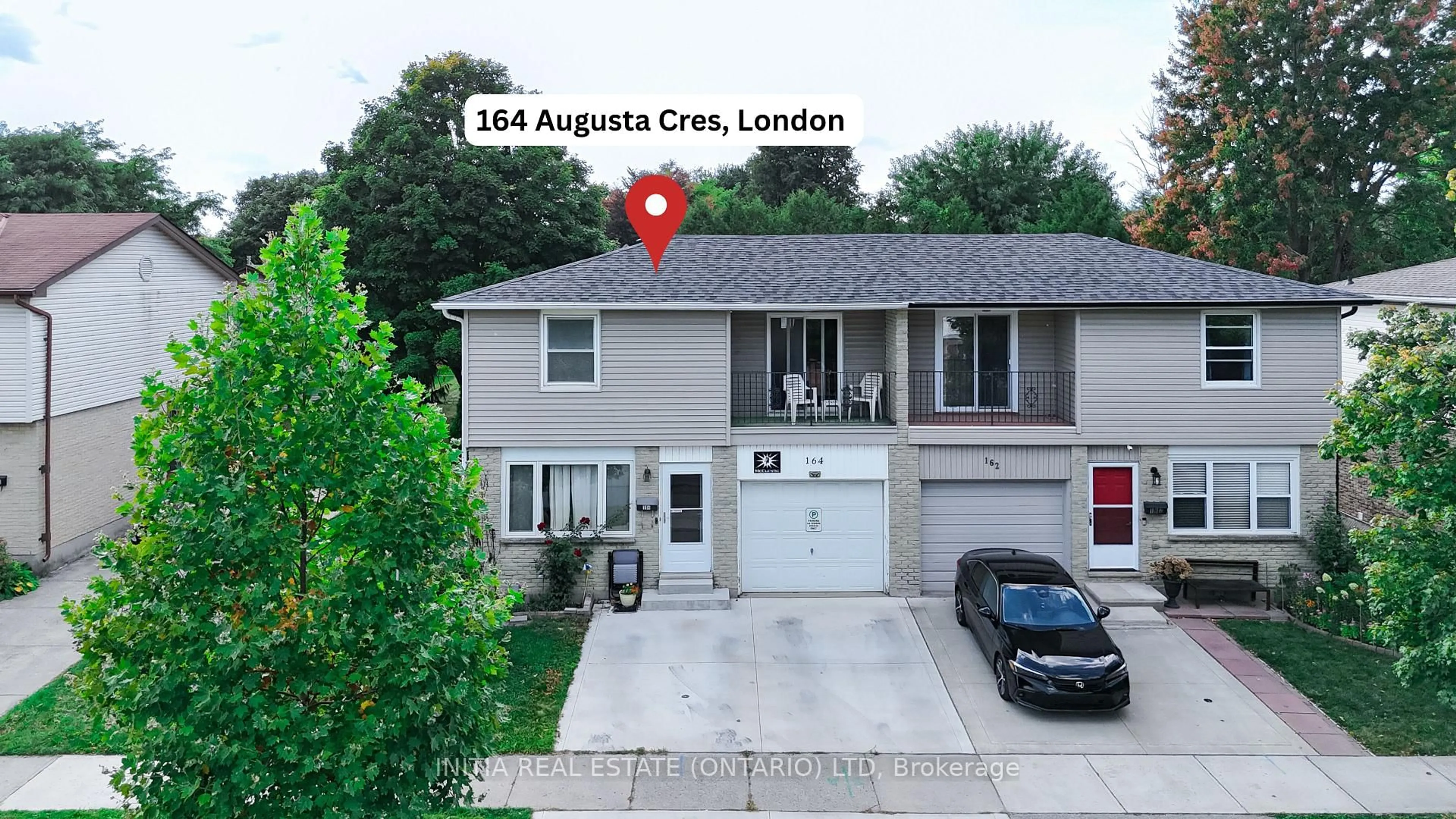 A pic from outside/outdoor area/front of a property/back of a property/a pic from drone, street for 164 Augusta Cres, London South Ontario N6E 2E1