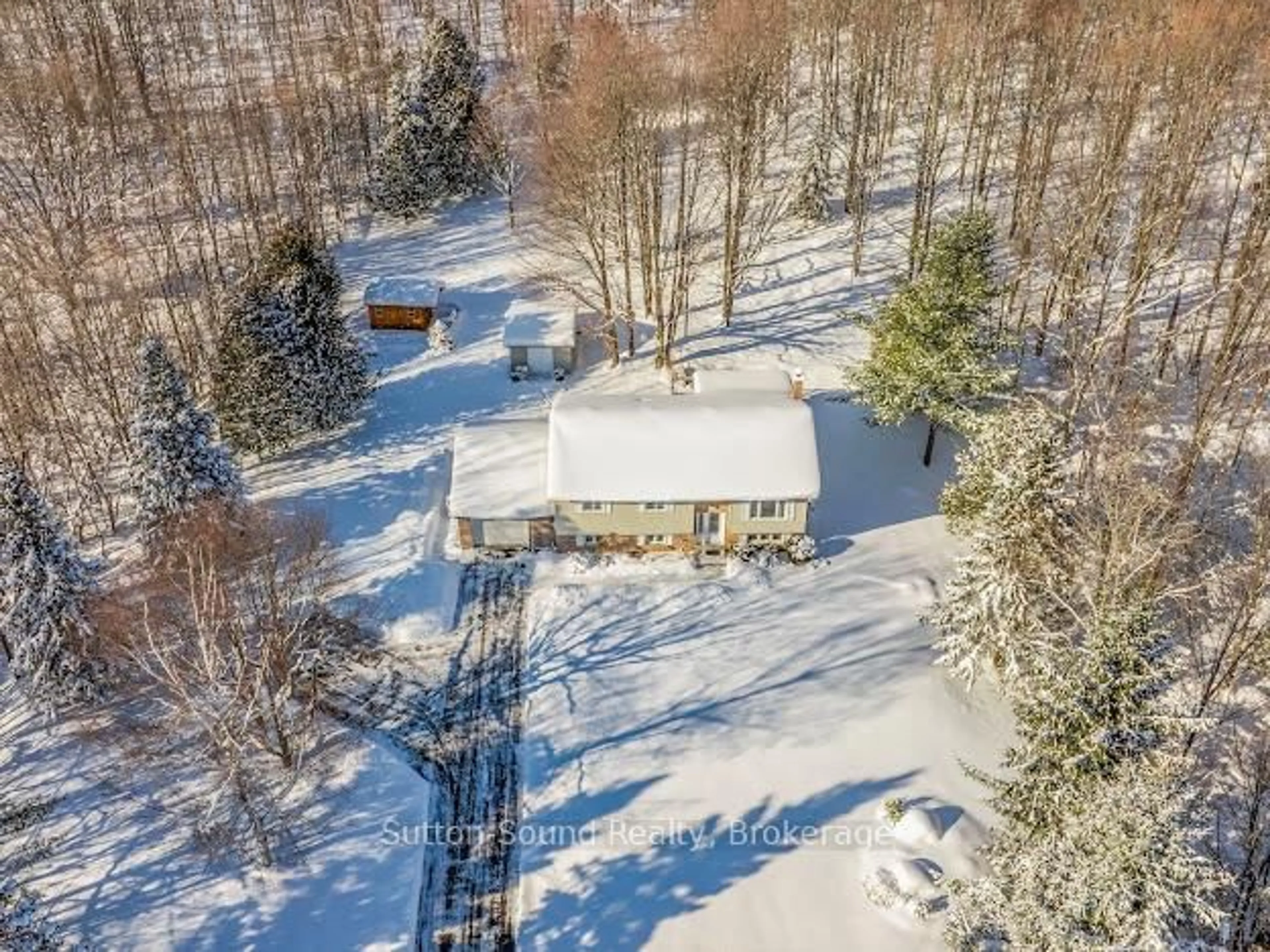 A pic from outside/outdoor area/front of a property/back of a property/a pic from drone, unknown for 240135 Wilcox Sdrd, Georgian Bluffs Ontario N4K 5N7