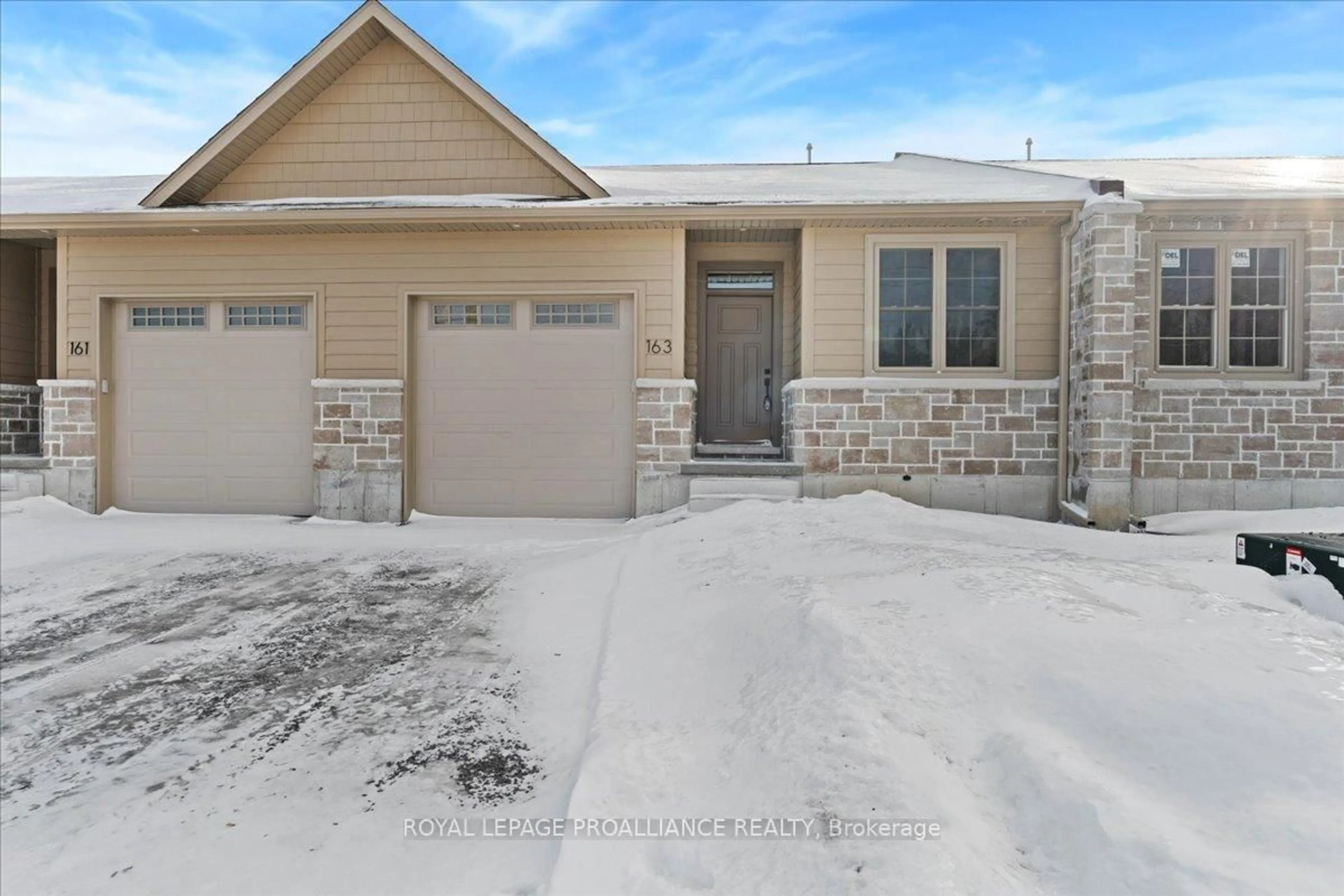 Home with brick exterior material, street for 163 Pomeroy Ave, Tweed Ontario K0K 3J0