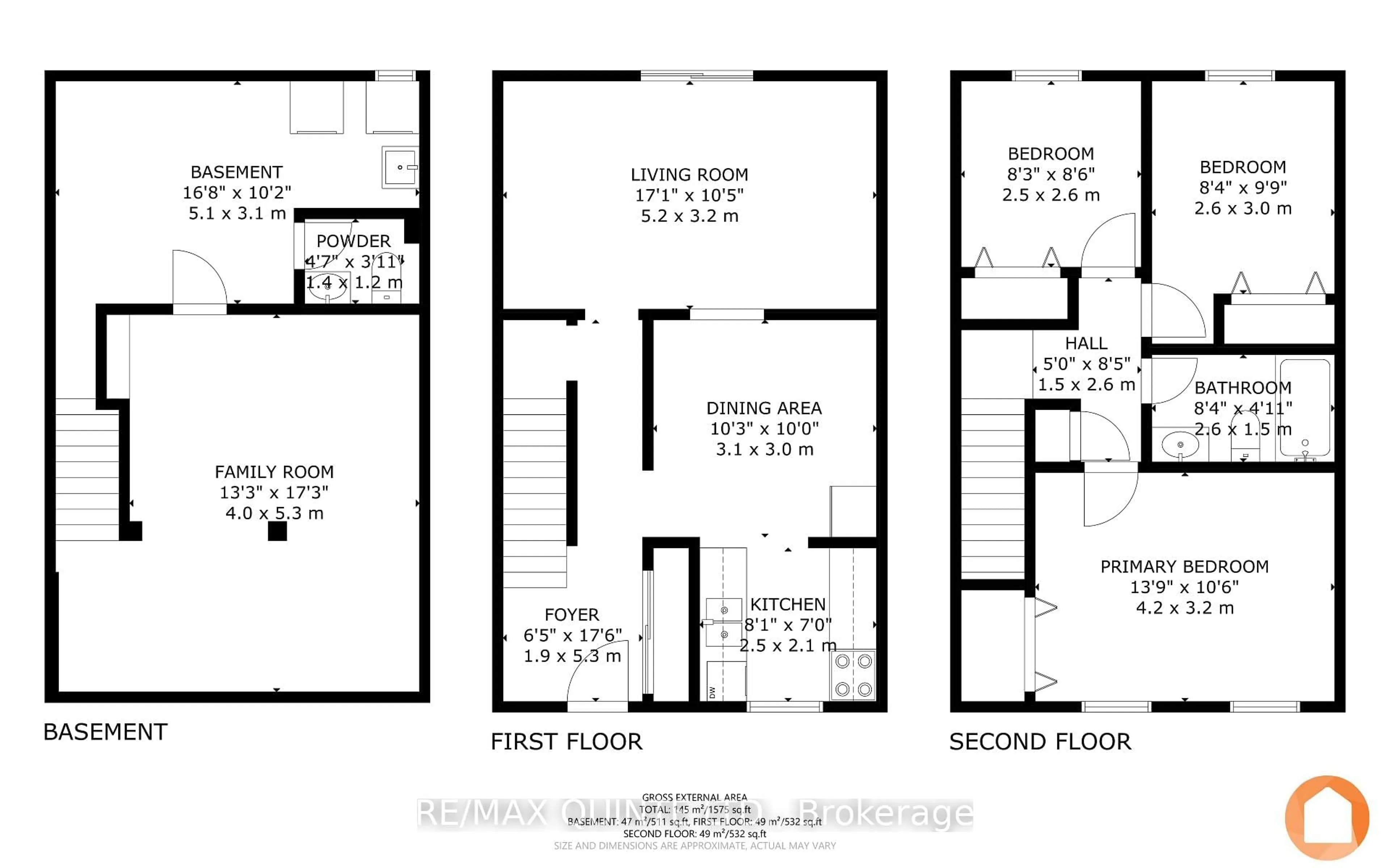 Floor plan for H- 203 North Park St, Belleville Ontario K8P 4T9