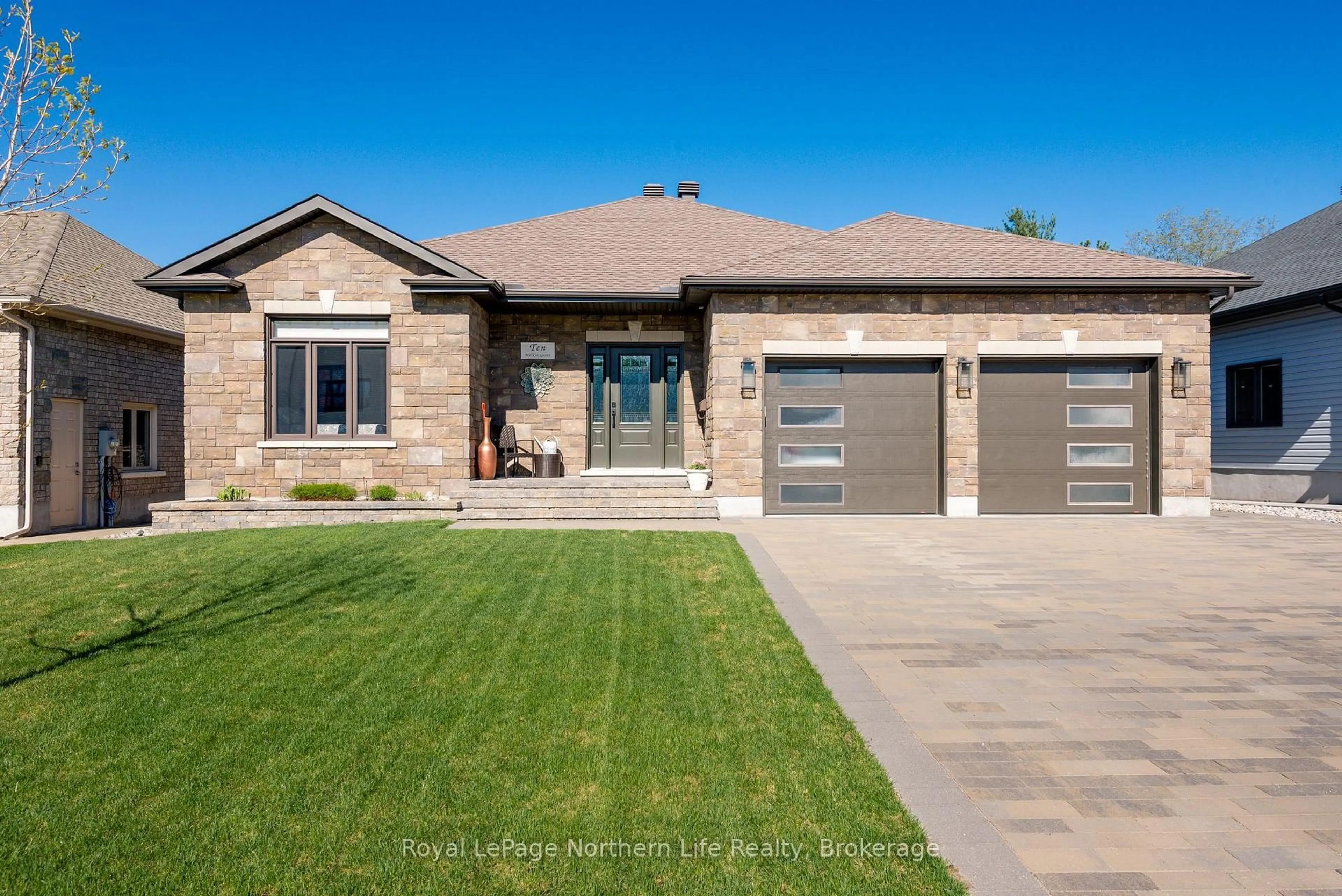 Home with brick exterior material, street for 10 Welkin Grve, North Bay Ontario P1A 0G7