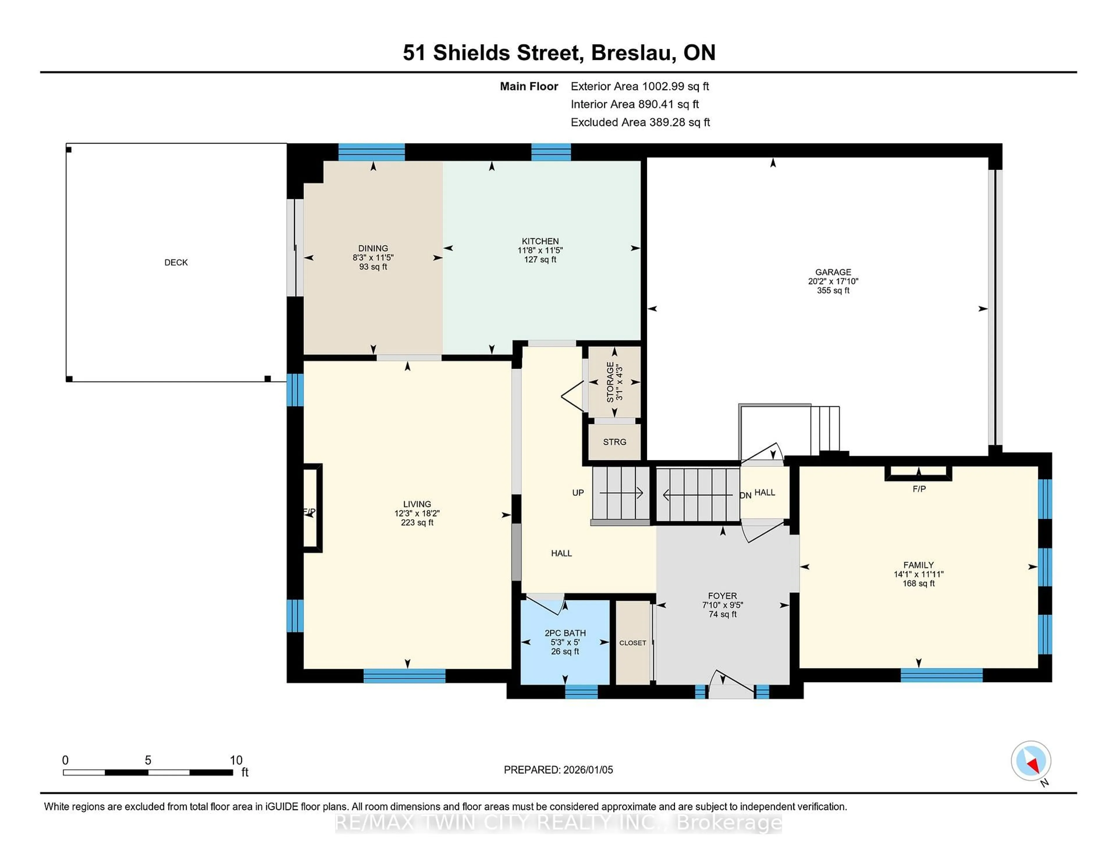 Floor plan for 51 SHIELDS St, Woolwich Ontario N0B 1M0