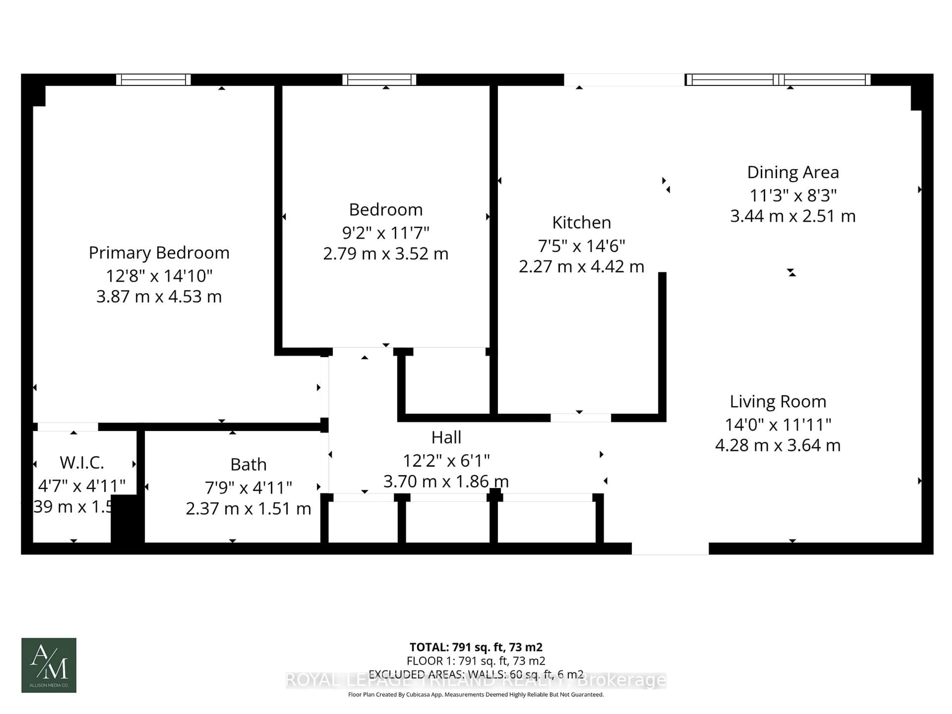 Floor plan for 6400 Huggins St #803, Niagara Falls Ontario L2J 3G5