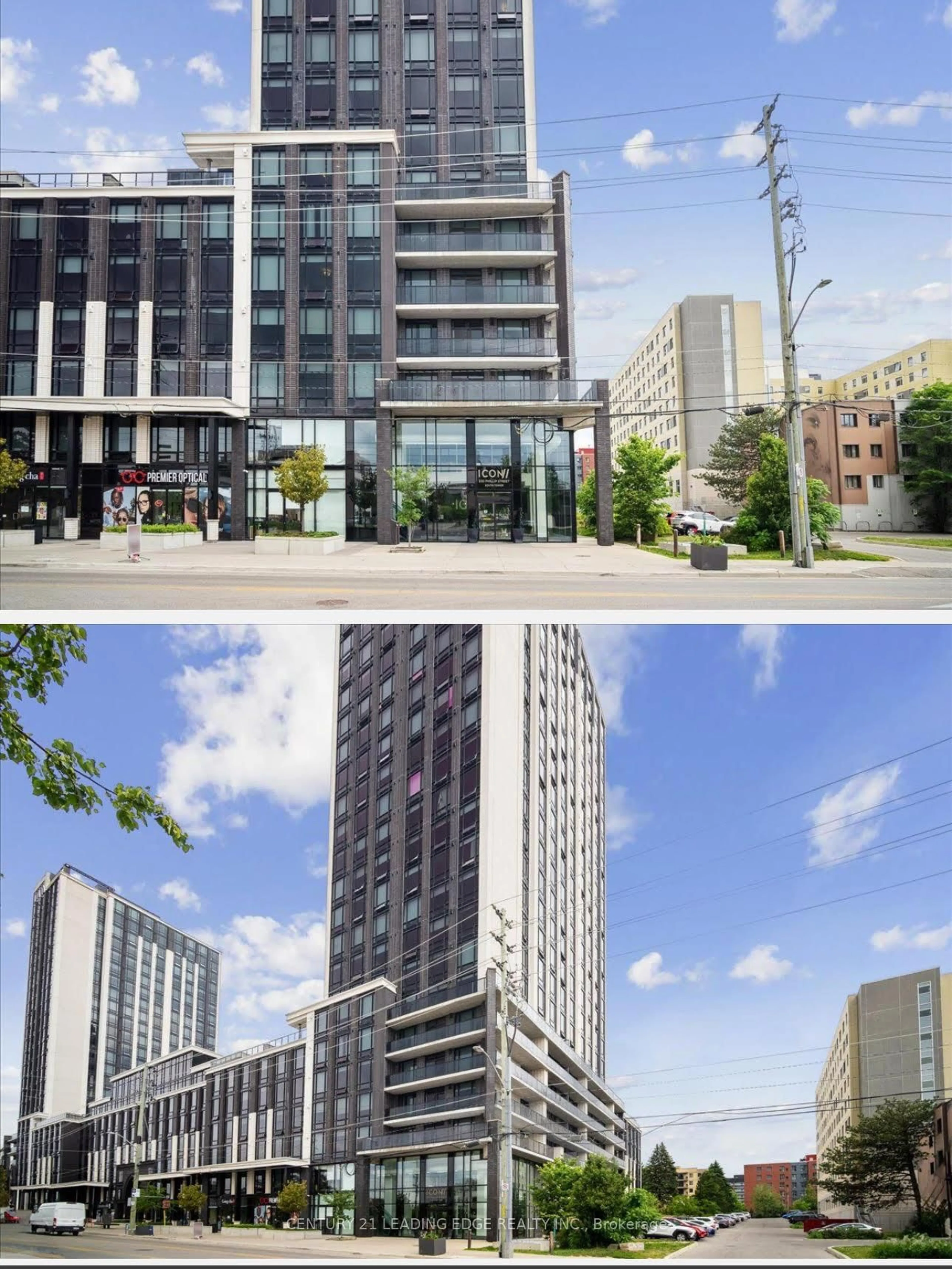 A pic from outside/outdoor area/front of a property/back of a property/a pic from drone, unknown for 330 PHILLIP St #S710, Waterloo Ontario N2L 3W9