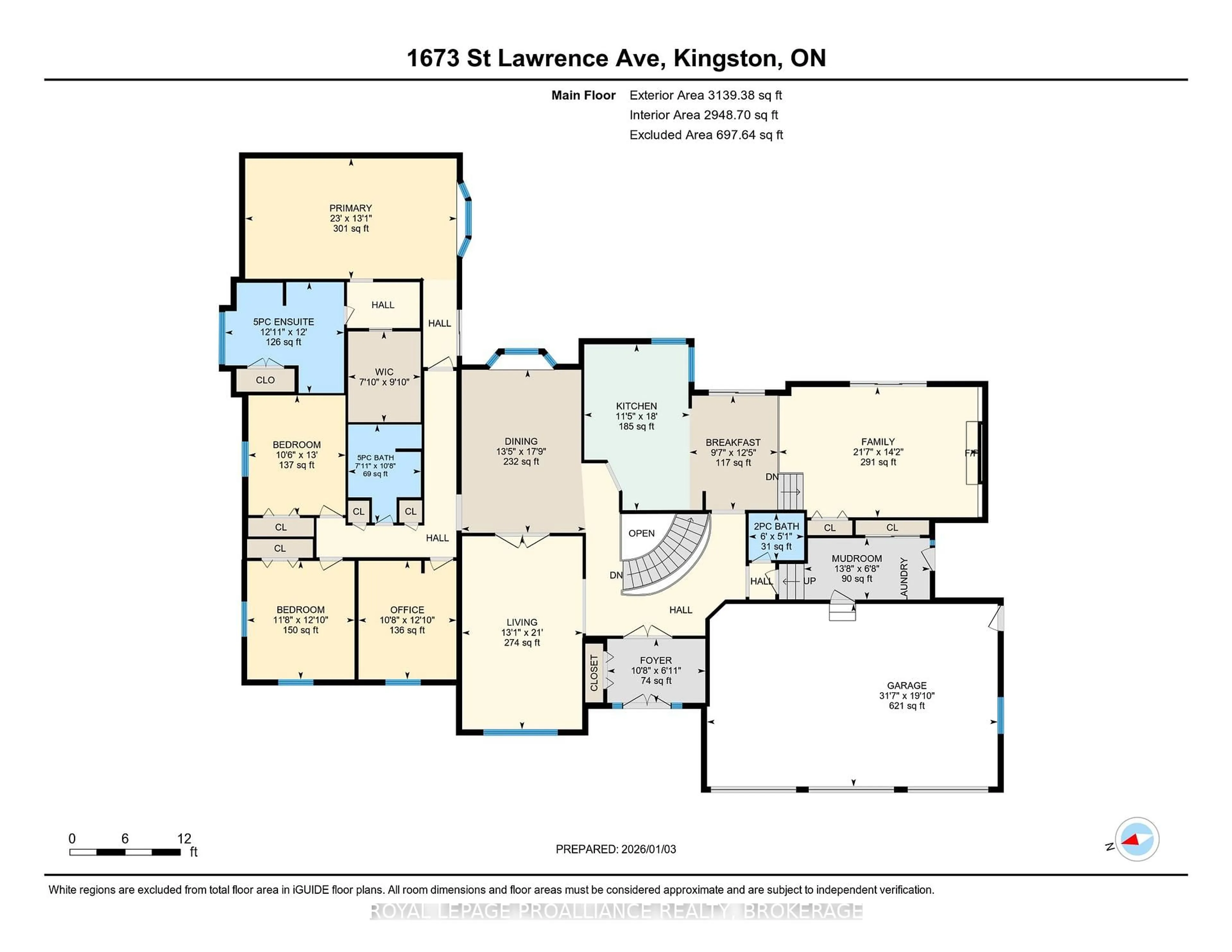 Floor plan for 1673 St Lawrence Ave, Kingston Ontario K7L 2V1