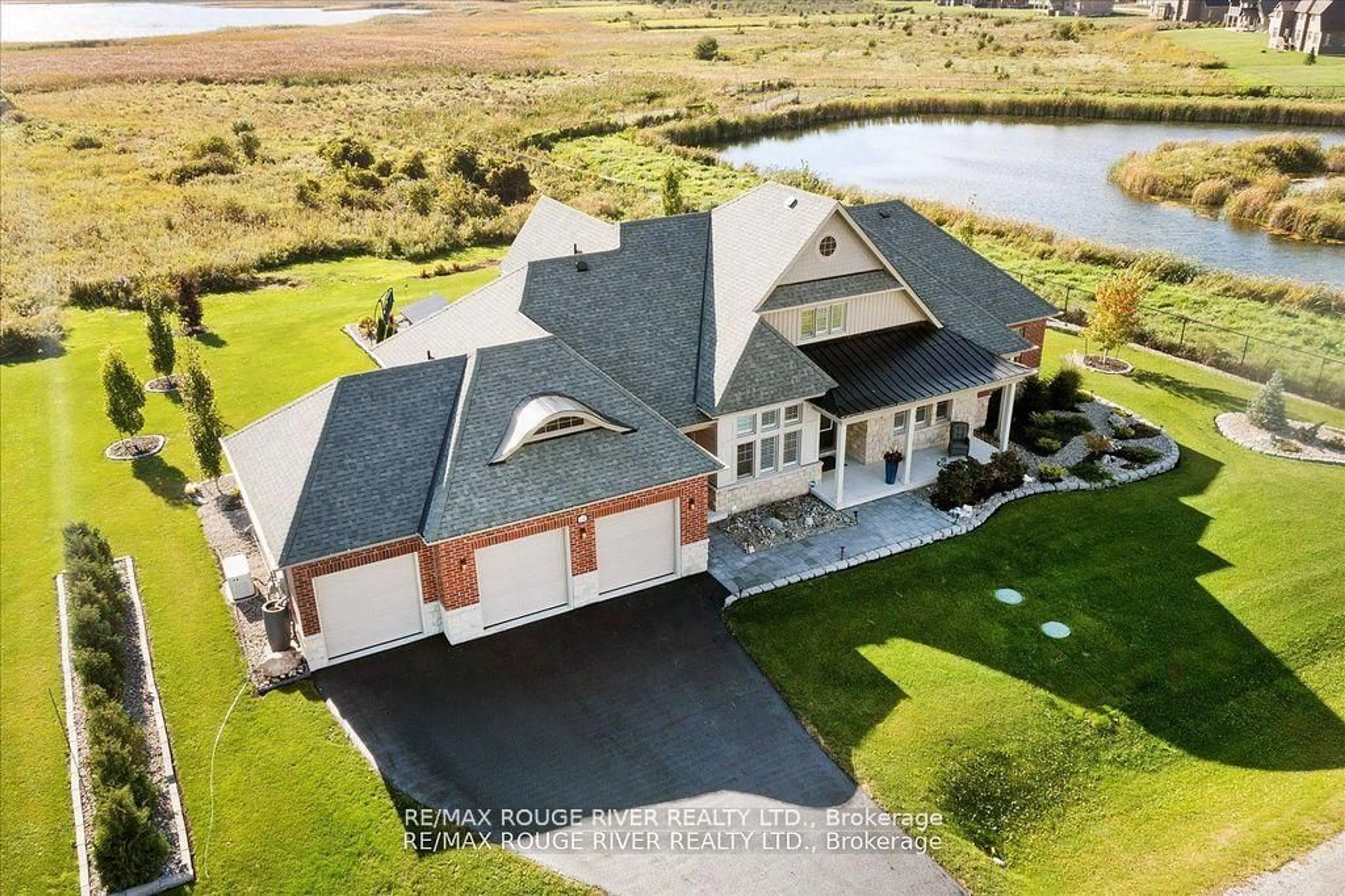 A pic from outside/outdoor area/front of a property/back of a property/a pic from drone, water/lake/river/ocean view for 14 Wellers Way, Quinte West Ontario K0K 1L0