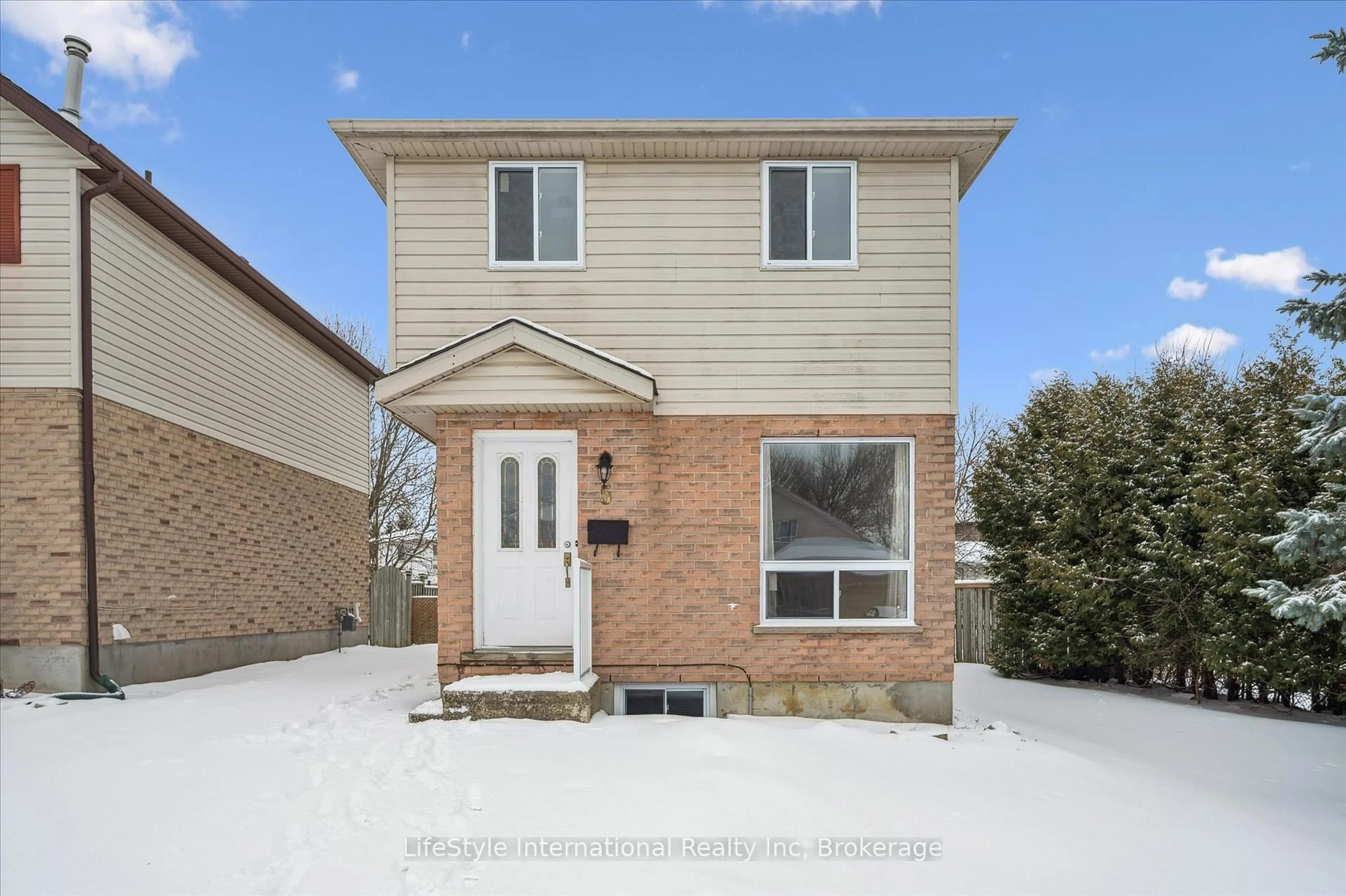 Home with brick exterior material, street for 5 Troy Cres, Guelph Ontario N1E 6W7