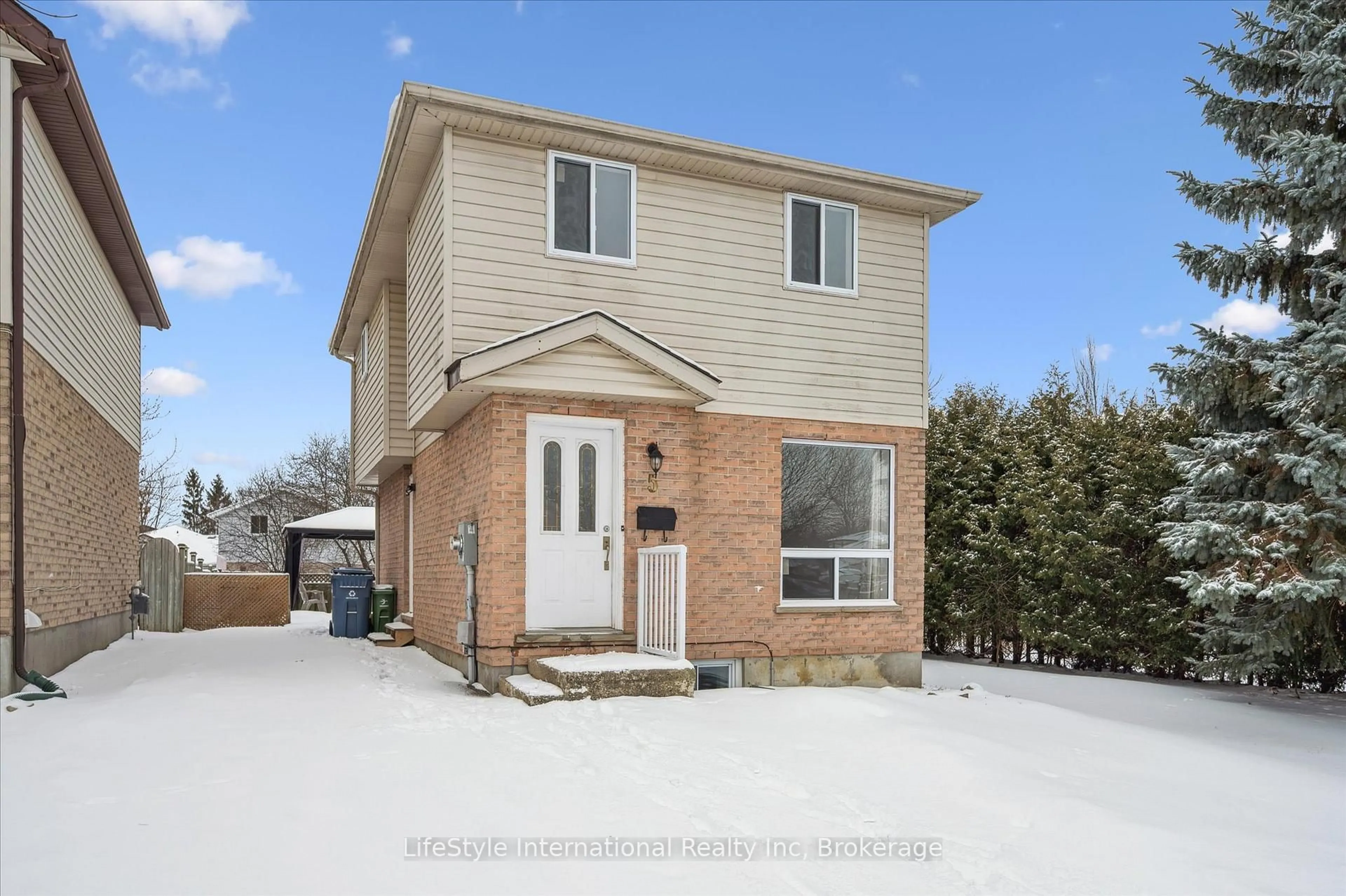 Home with brick exterior material, street for 5 Troy Cres, Guelph Ontario N1E 6W7