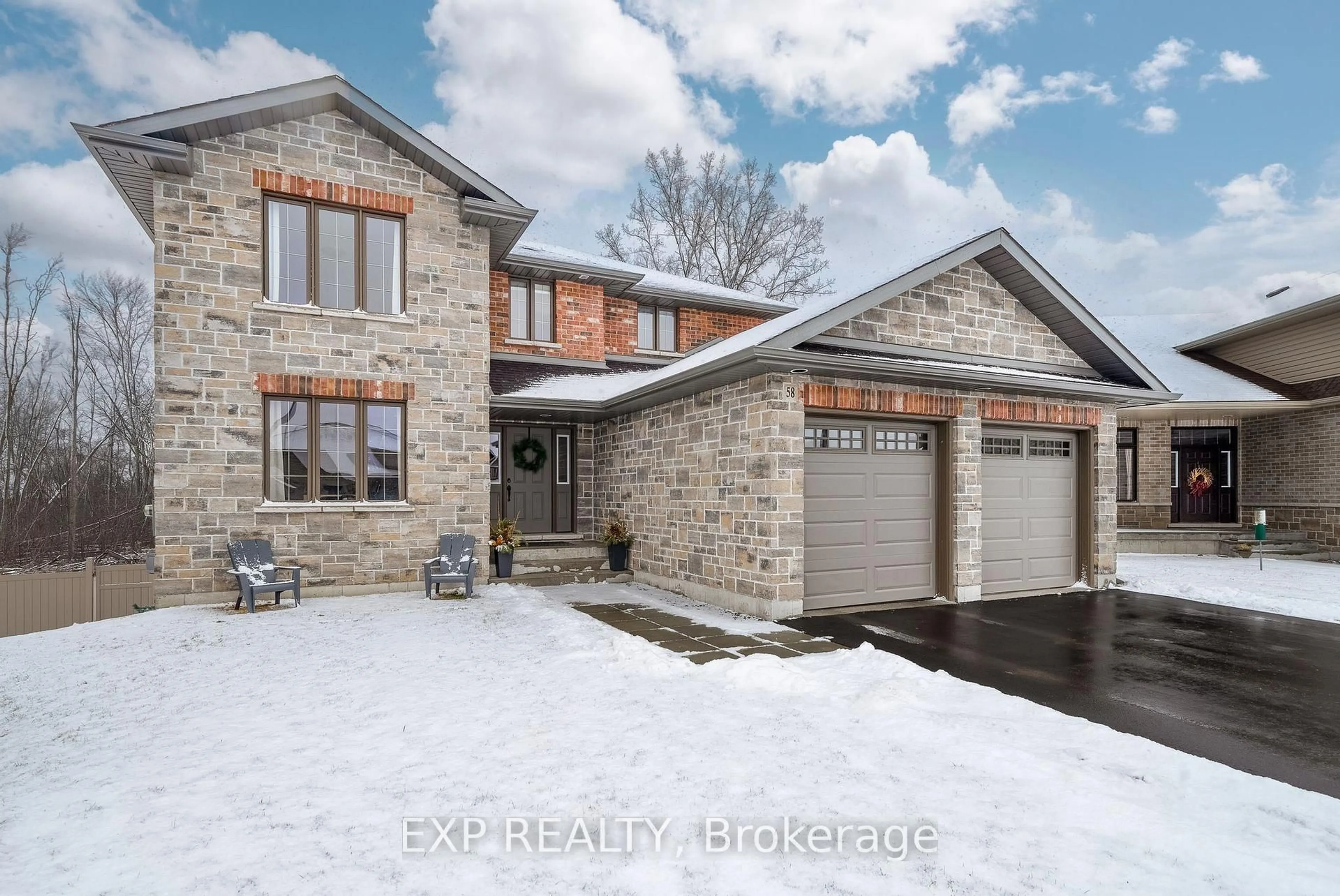 Home with brick exterior material, street for 58 Lanark Dr, Belleville Ontario K8N 0G8
