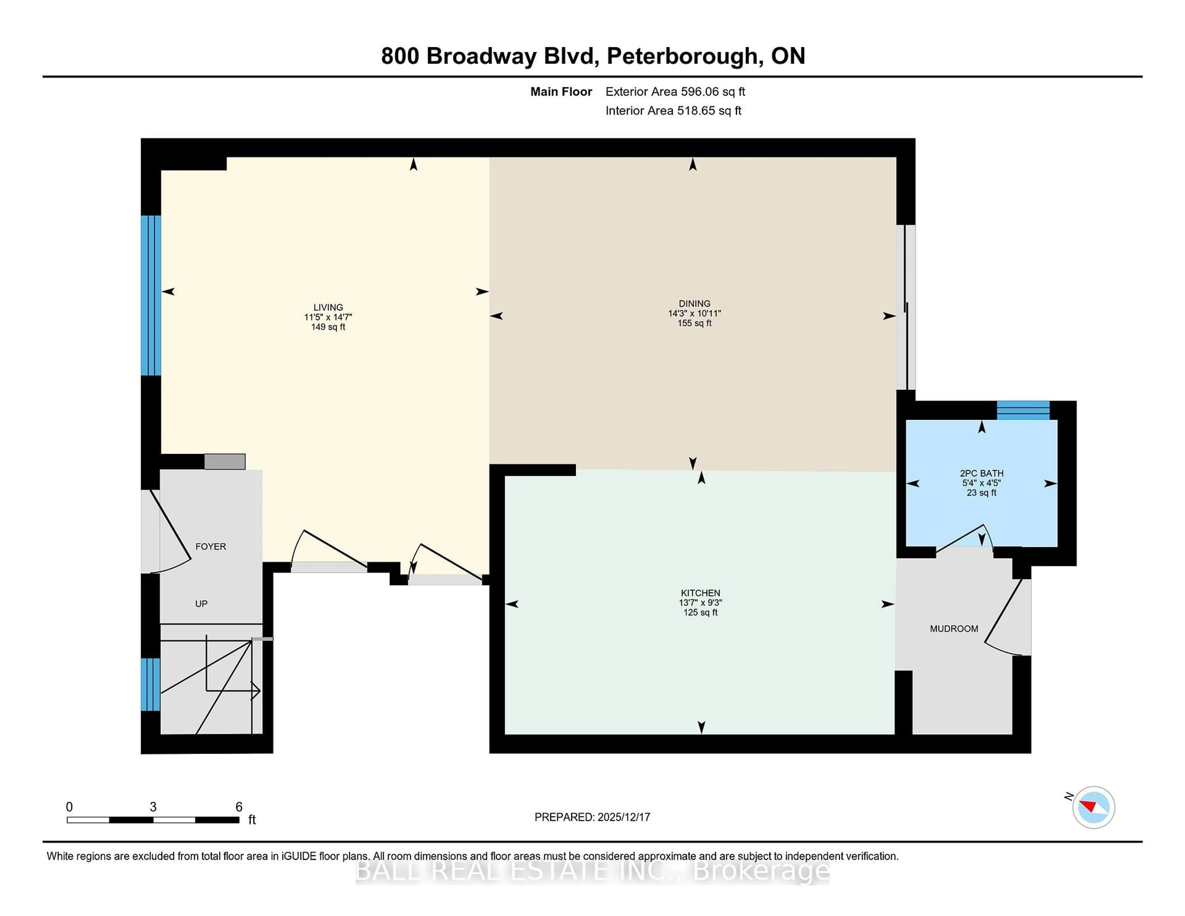 Floor plan for 800 Broadway Blvd, Peterborough Ontario K9H 0H7