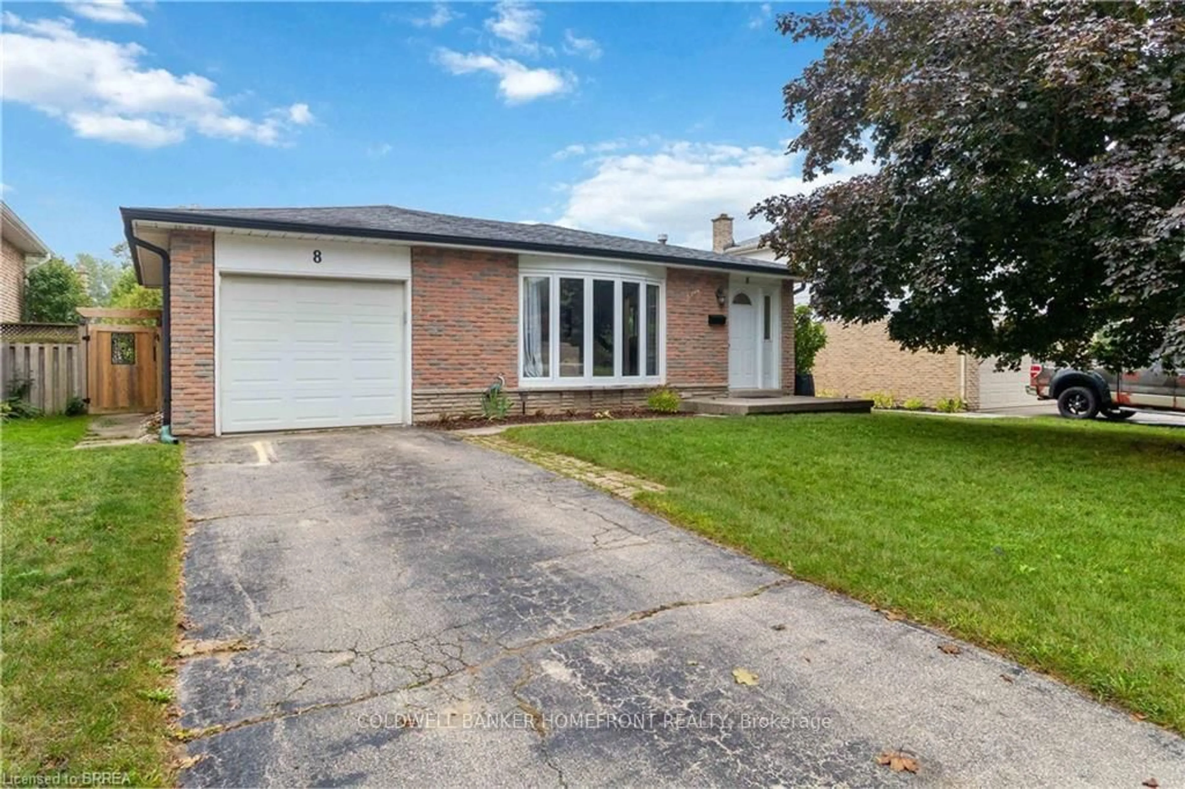 Home with brick exterior material, street for 8 Sandy Row, Brantford Ontario N3T 5Z4