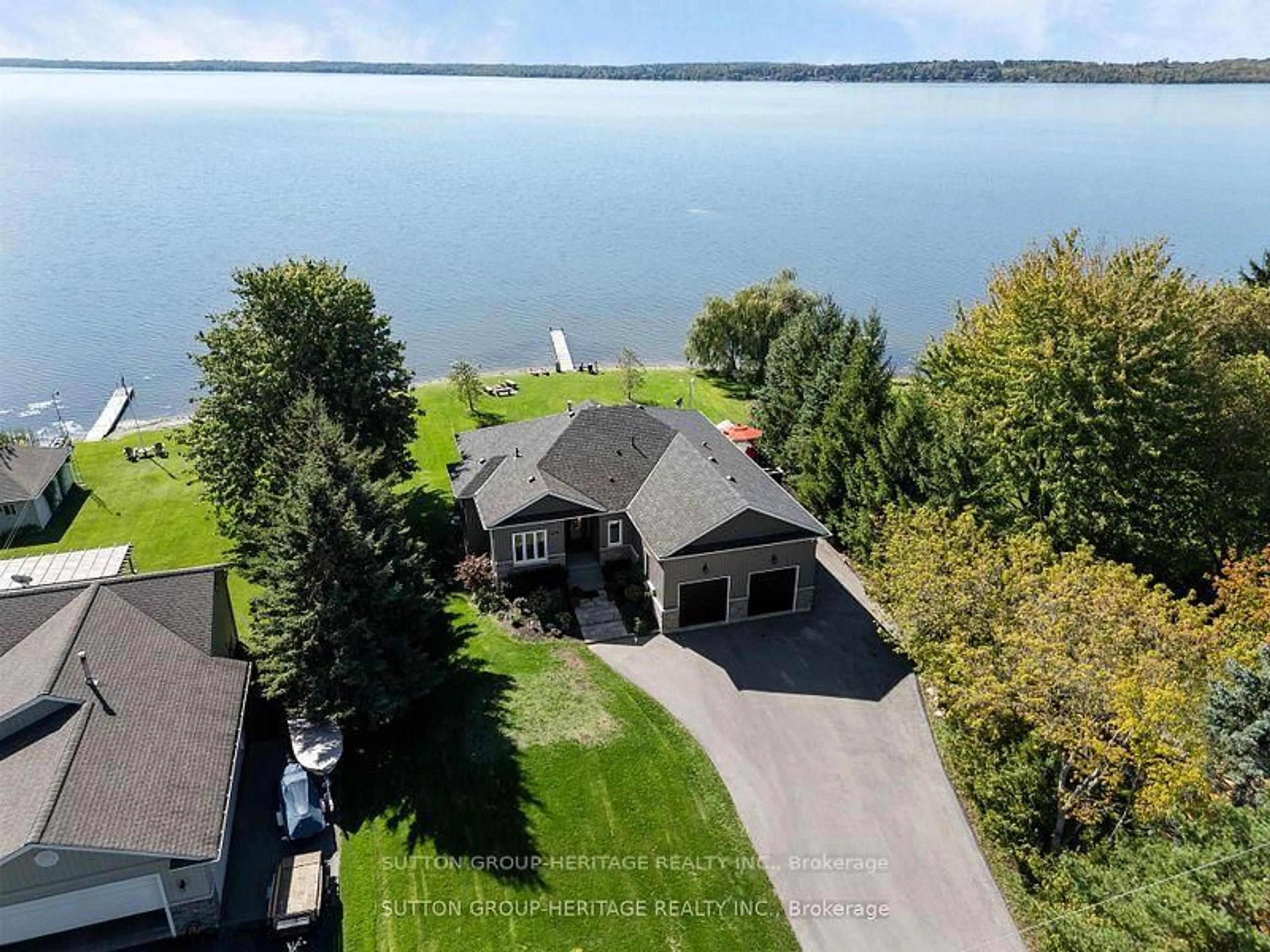A pic from outside/outdoor area/front of a property/back of a property/a pic from drone, water/lake/river/ocean view for 52 Hillside Dr, Kawartha Lakes Ontario K0M 2C0