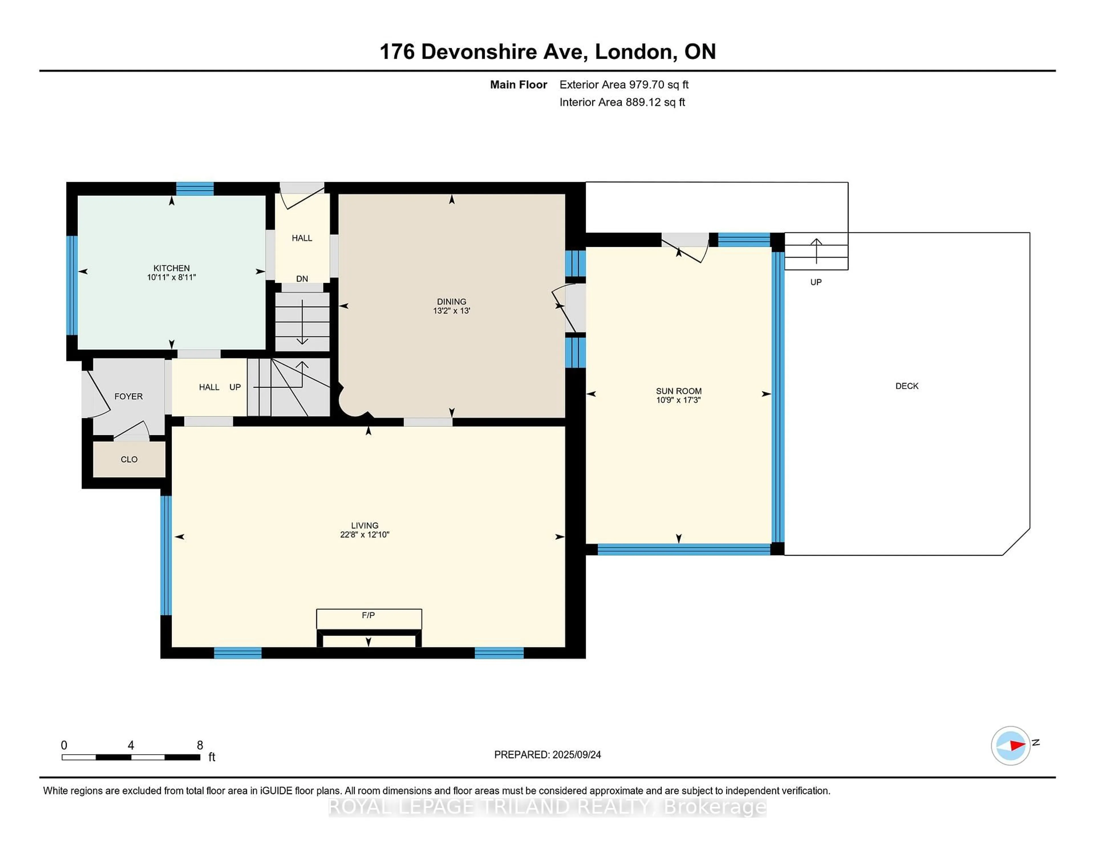Floor plan for 176 Devonshire Ave, London South Ontario N6C 2J1