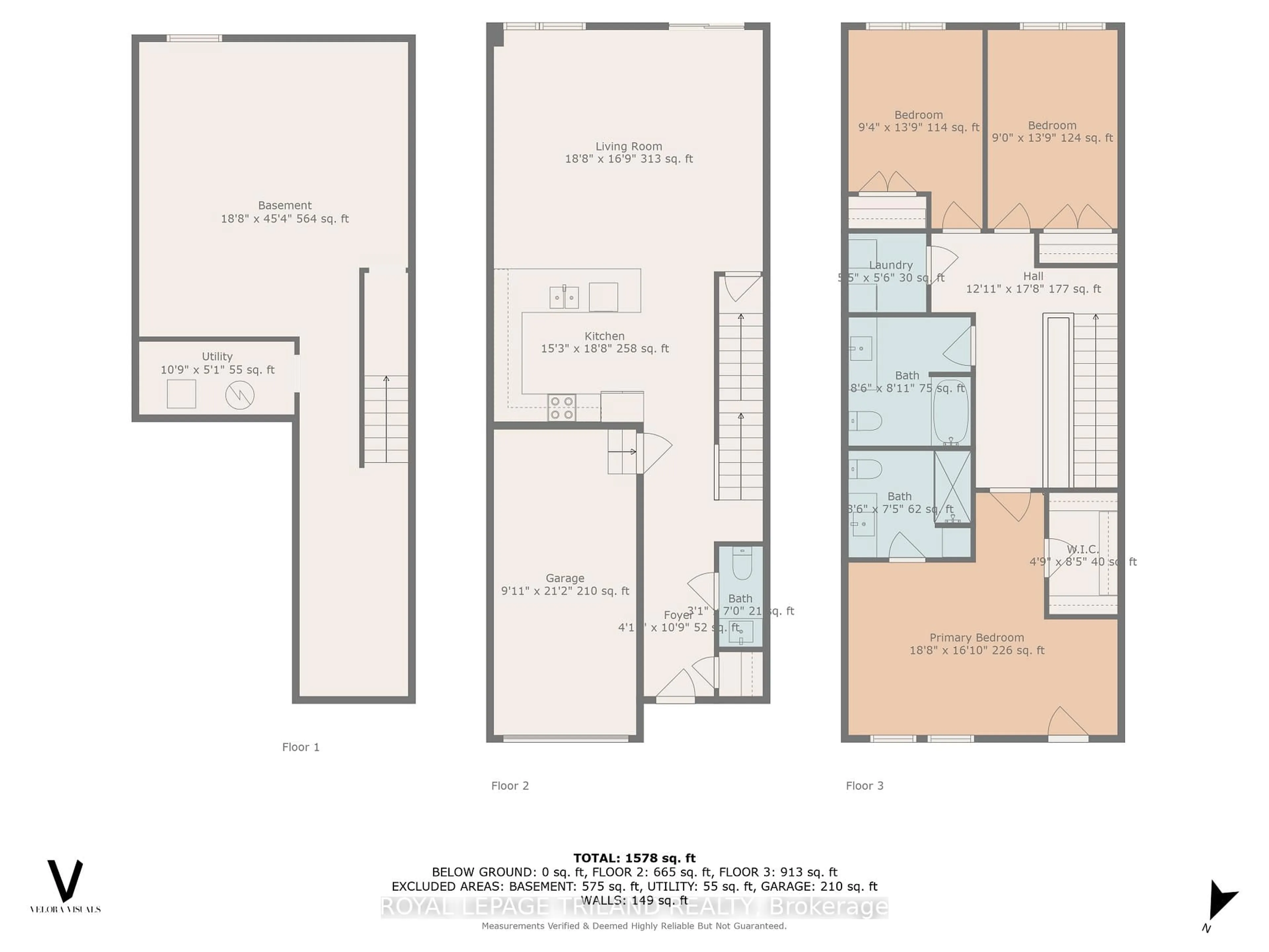 Floor plan for 1870 ALDERSBROOK Gate #28, London North Ontario N6G 3X4