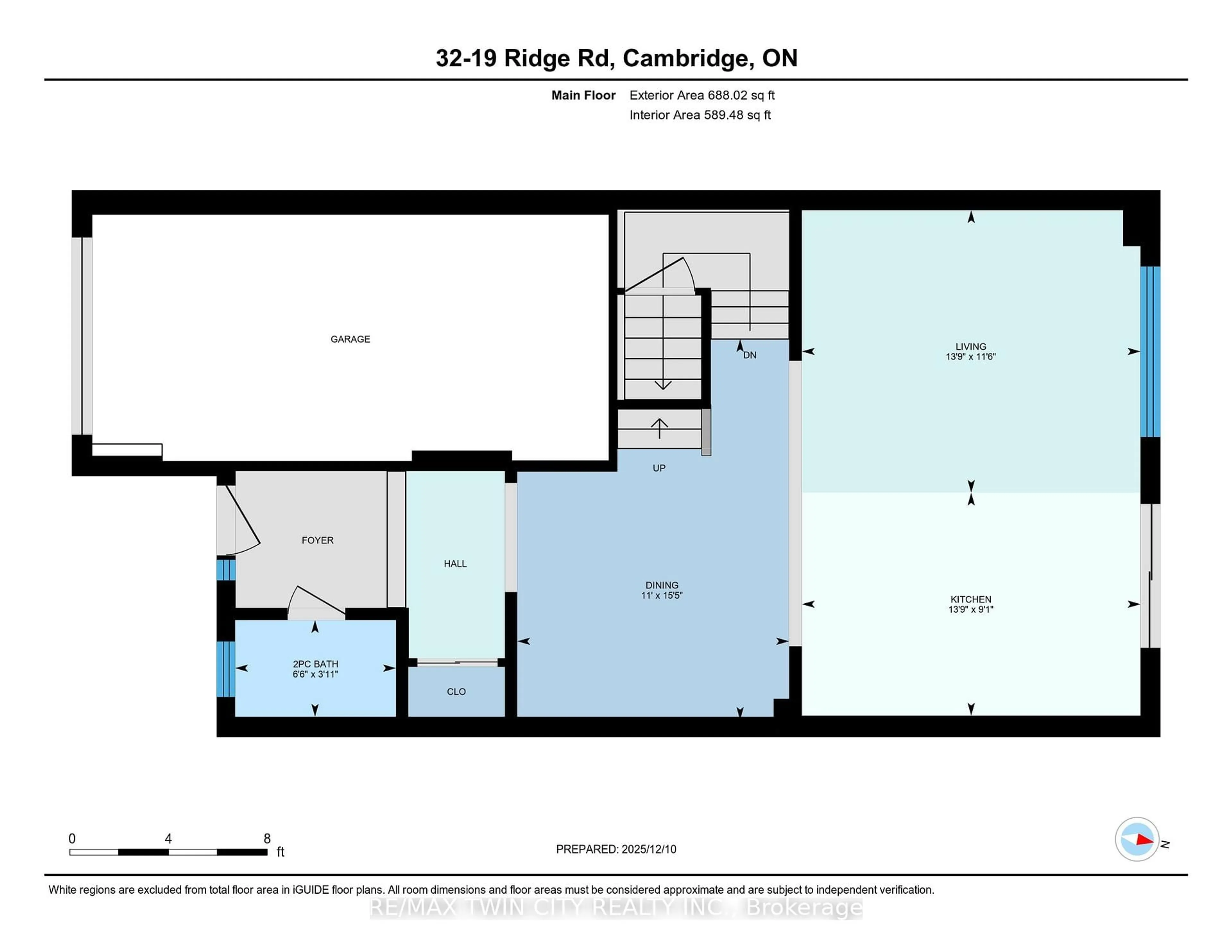 Floor plan for 19 Ridge Rd #32, Cambridge Ontario N3E 0C7
