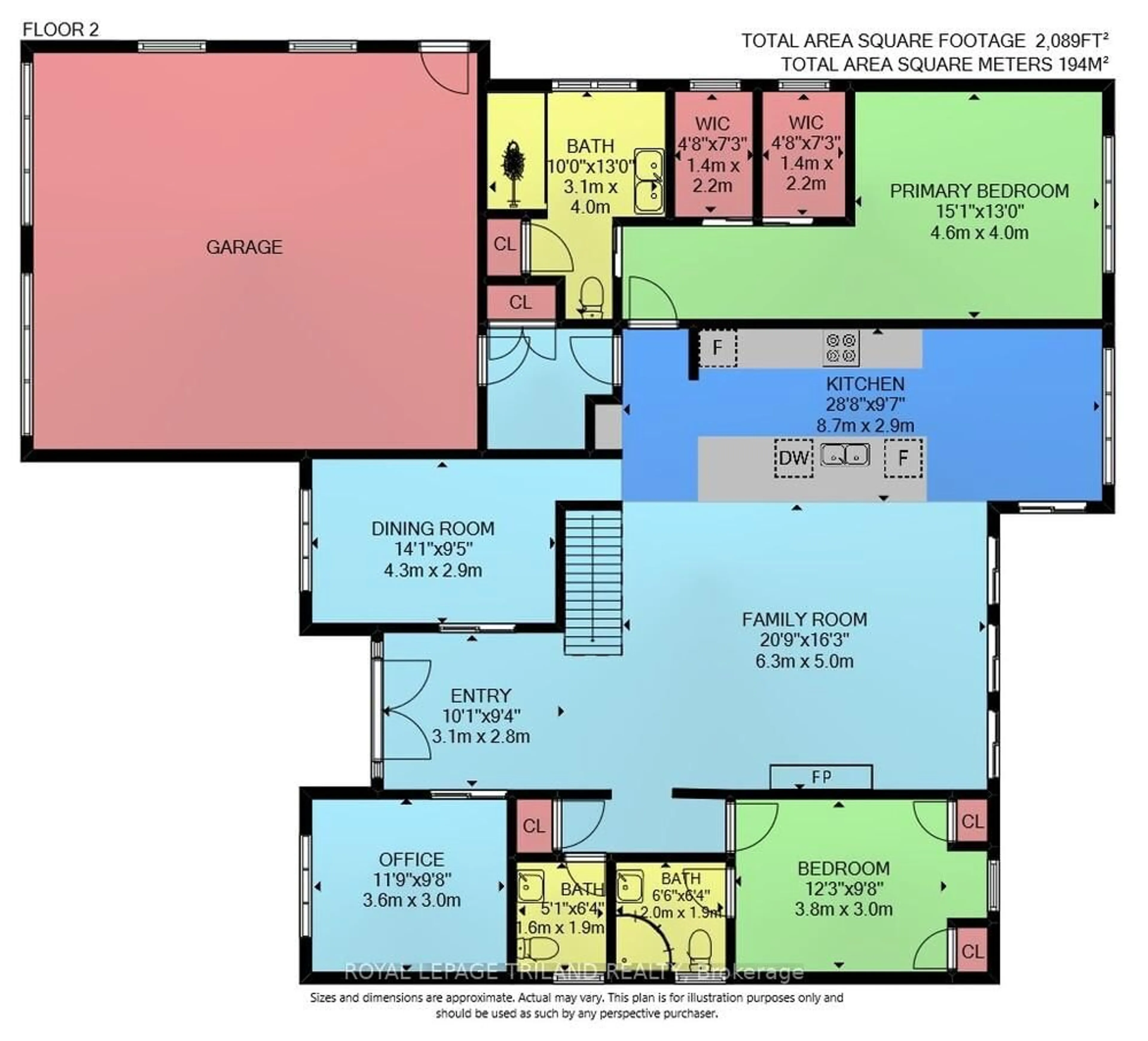 Floor plan for 9861 GLENDON Dr #218, Middlesex Centre Ontario N0L 1R0