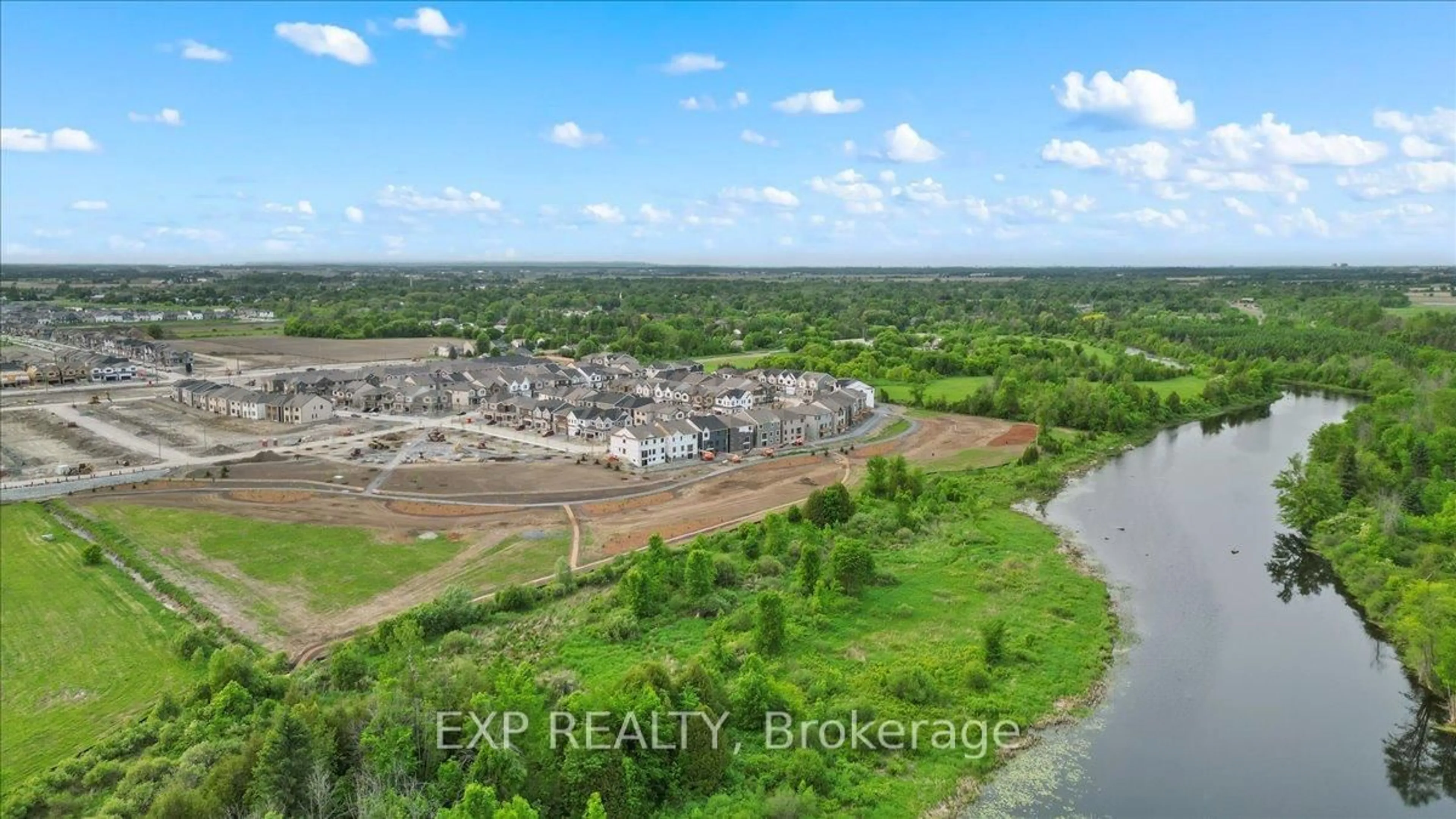 A pic from outside/outdoor area/front of a property/back of a property/a pic from drone, water/lake/river/ocean view for 1020 Charolais Pl, Richmond Ontario K0A 2Z0