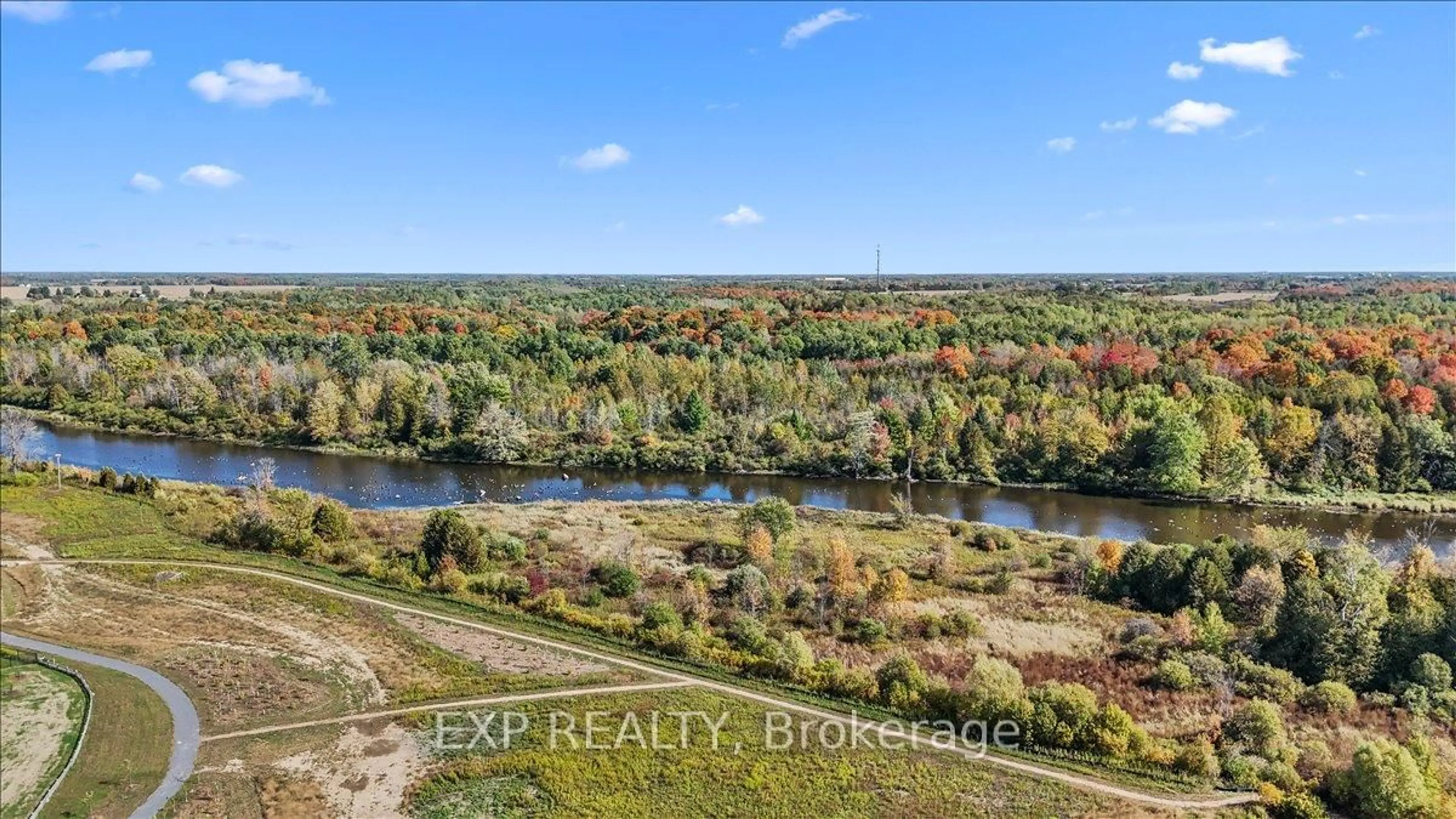 A pic from outside/outdoor area/front of a property/back of a property/a pic from drone, water/lake/river/ocean view for 1020 Charolais Pl, Richmond Ontario K0A 2Z0