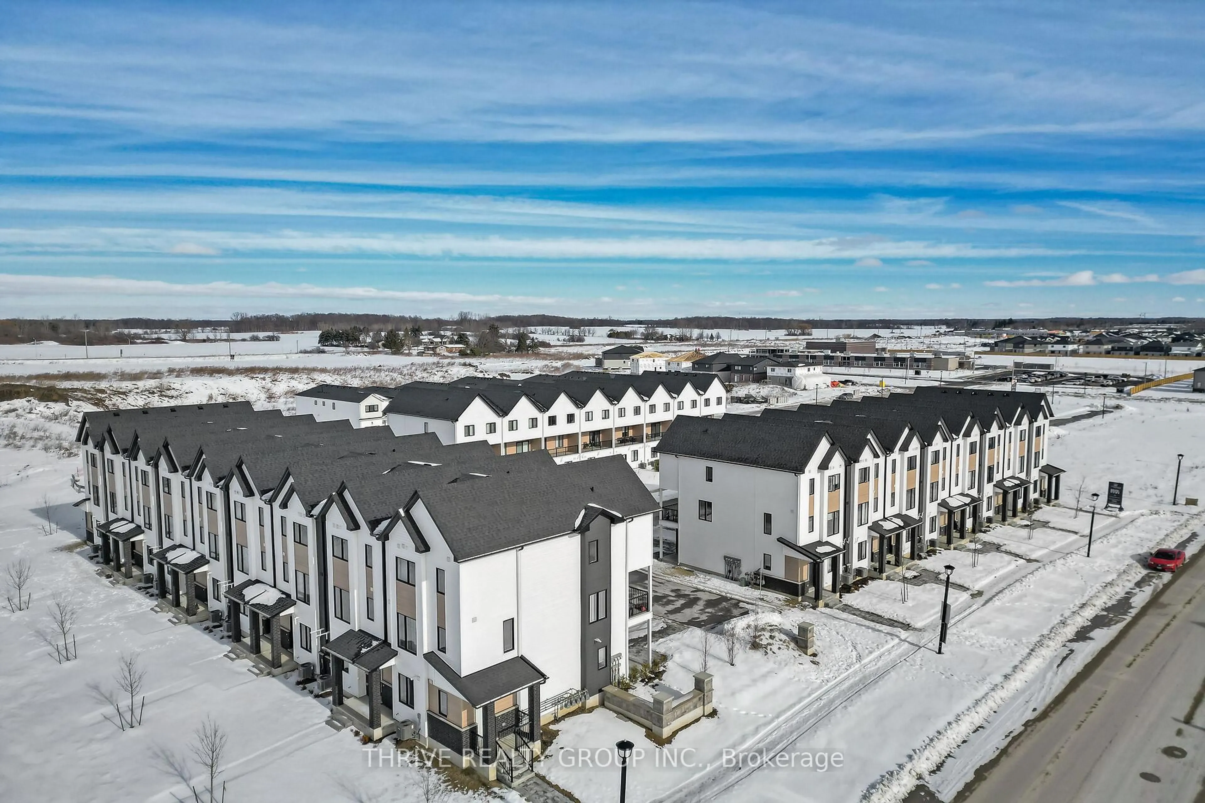 A pic from outside/outdoor area/front of a property/back of a property/a pic from drone, city buildings view from balcony for 1595 Capri Cres #66, London North Ontario N6G 3Y6
