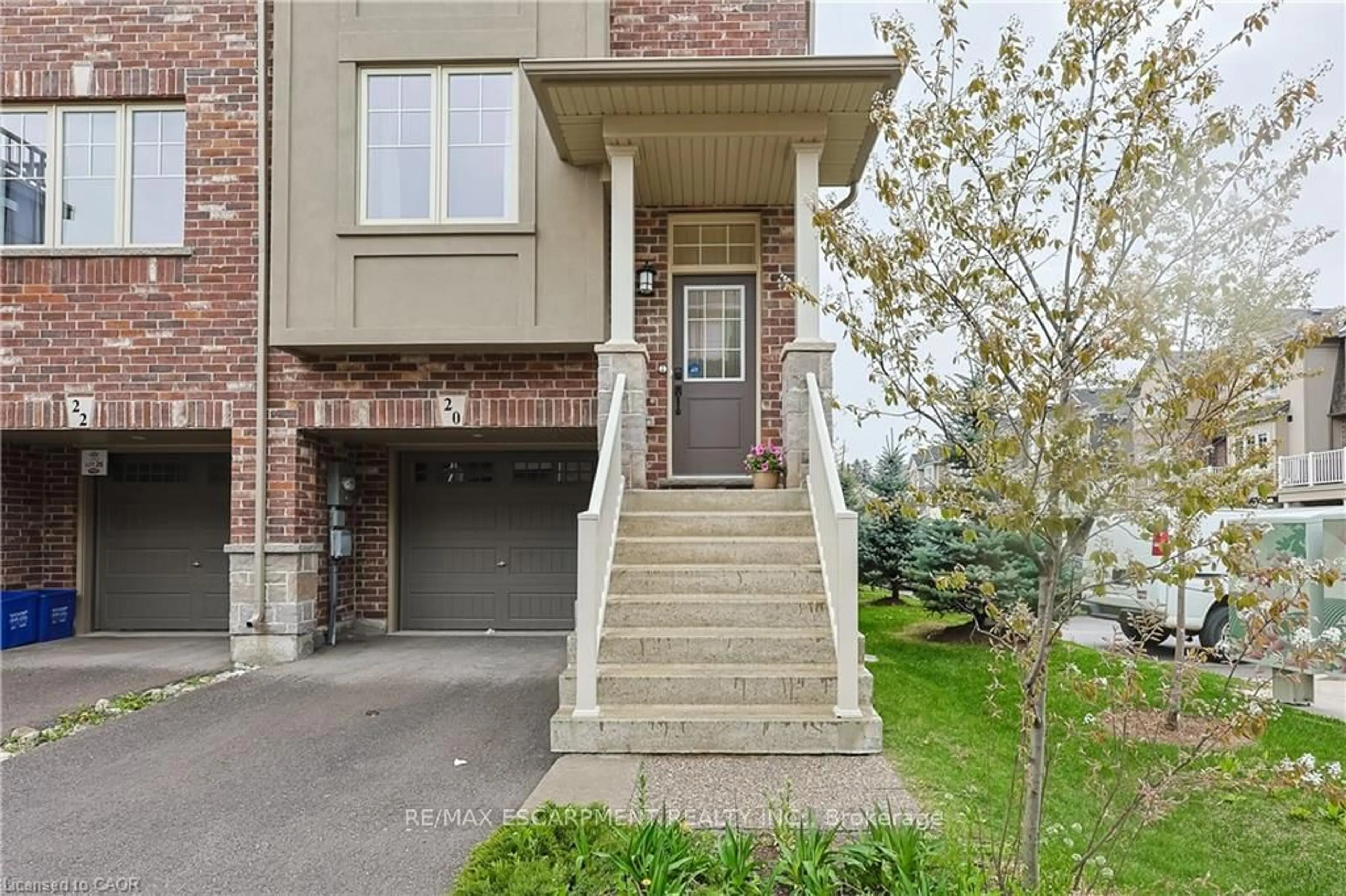 Home with brick exterior material, street for 20 Barley Lane, Hamilton Ontario L9K 0K1
