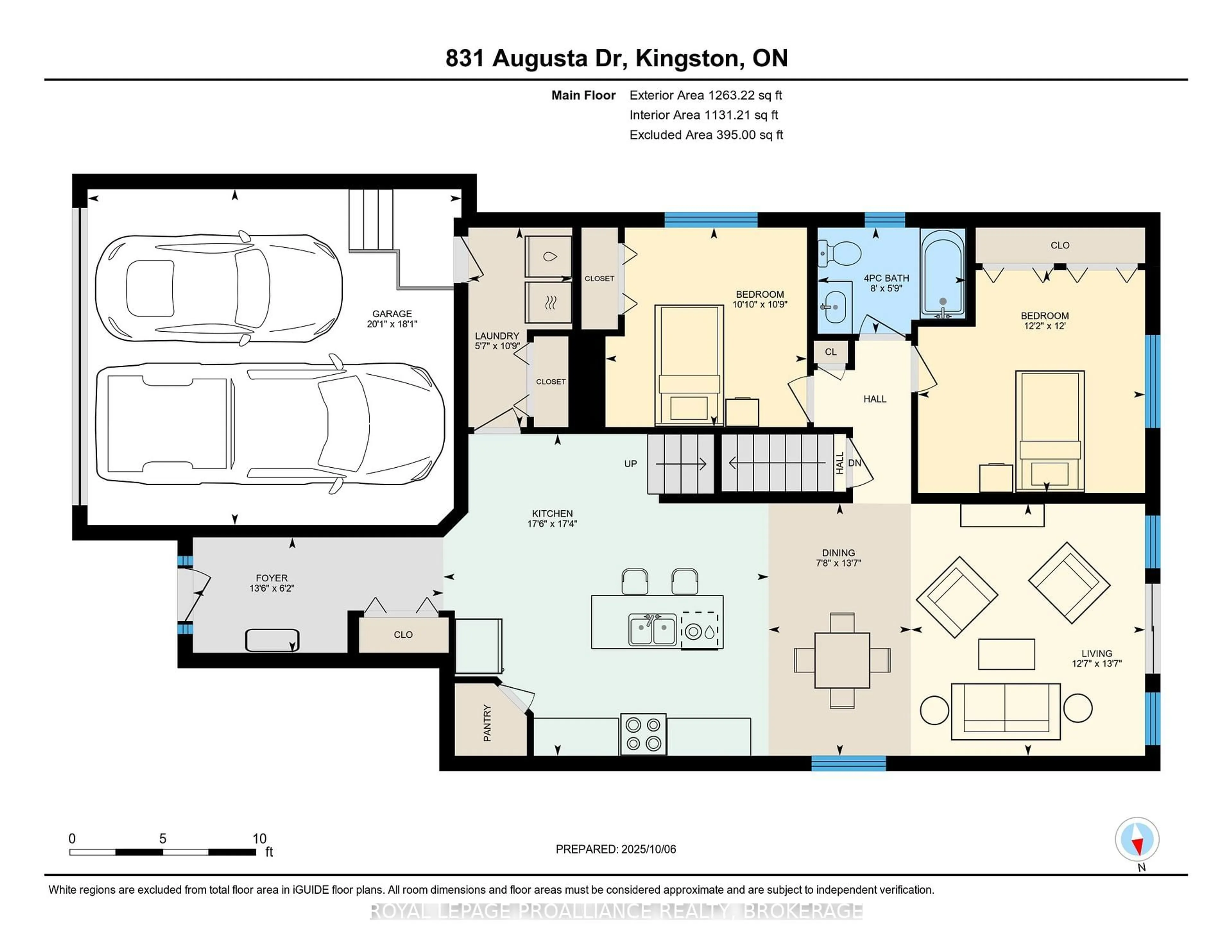 Floor plan for 831 Augusta Dr, Kingston Ontario K7P 0E3