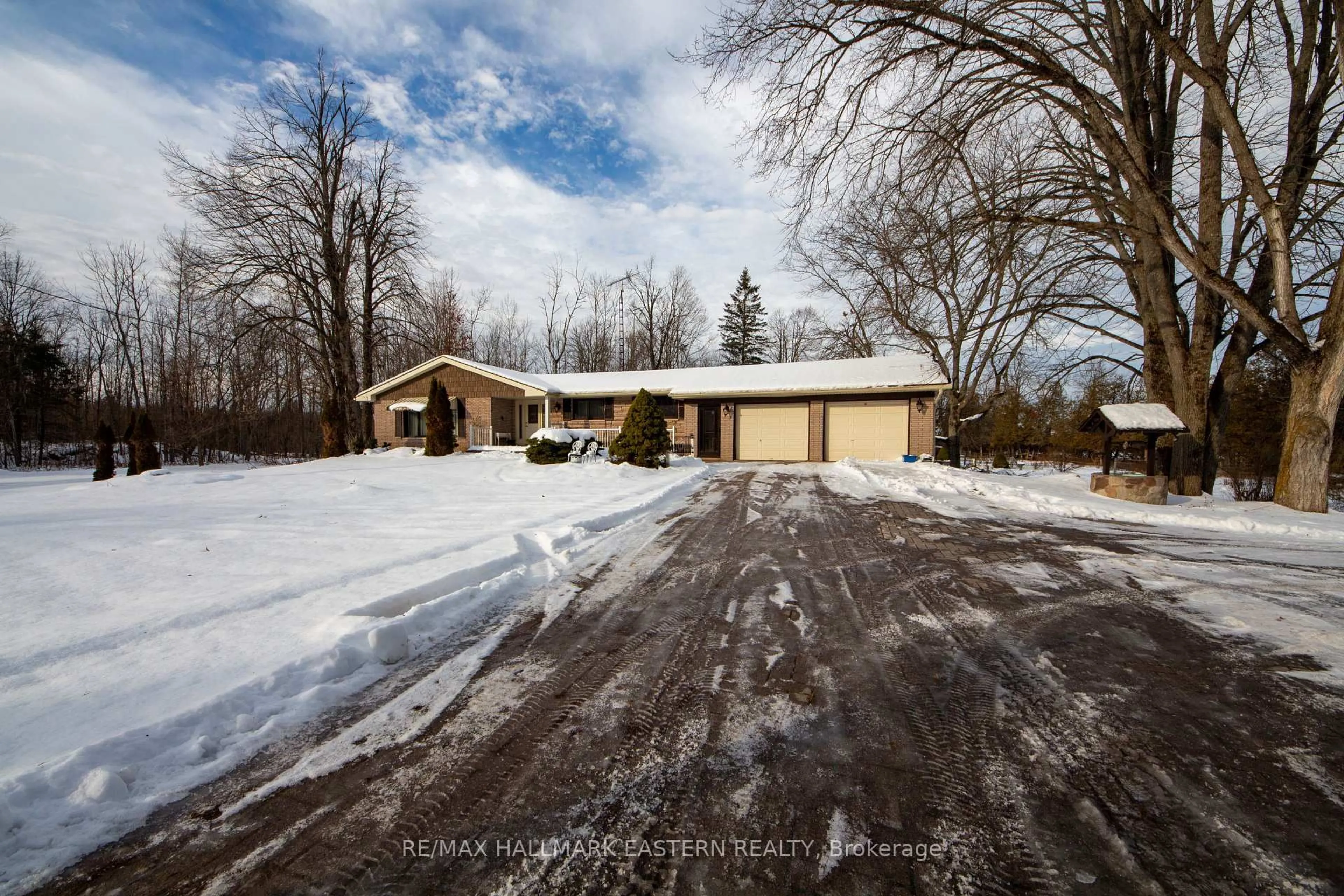 A pic from outside/outdoor area/front of a property/back of a property/a pic from drone, street for 764 County Rd 40, Douro-Dummer Ontario K0L 2V0
