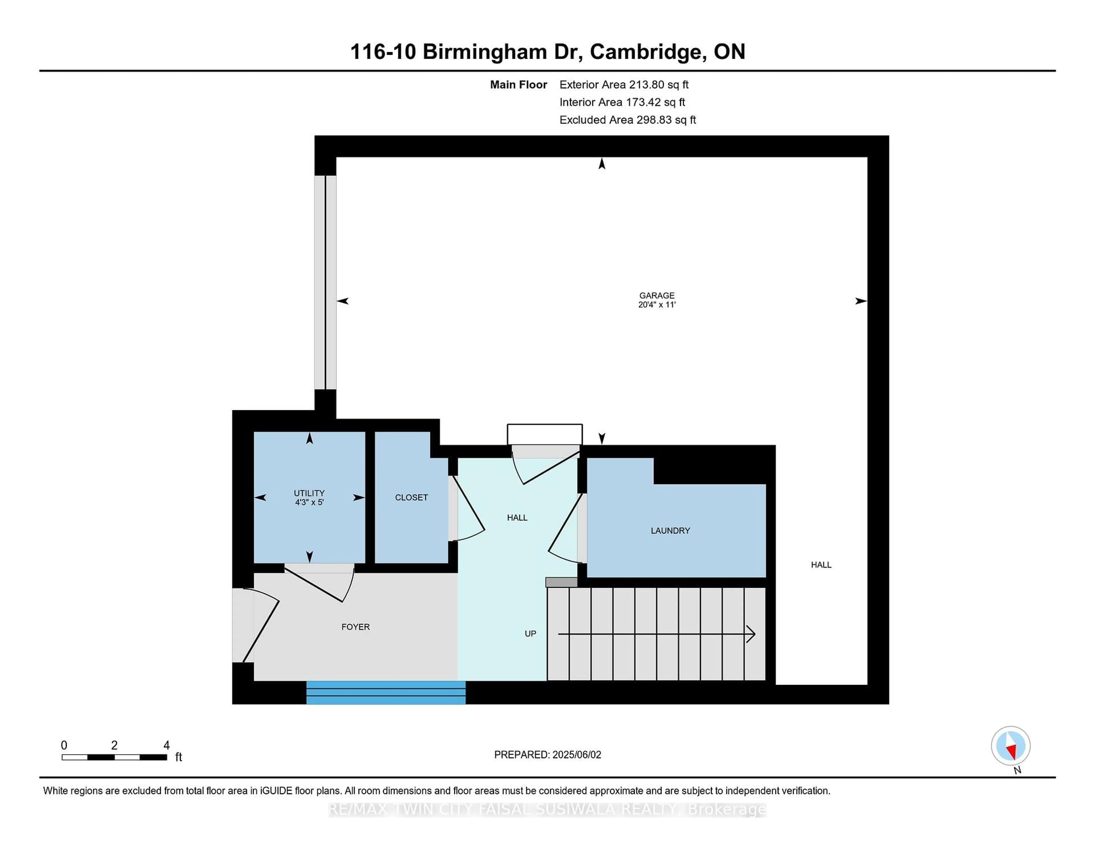 Floor plan for 10 BIRMINGHAM Dr #116, Cambridge Ontario N1R 0C6