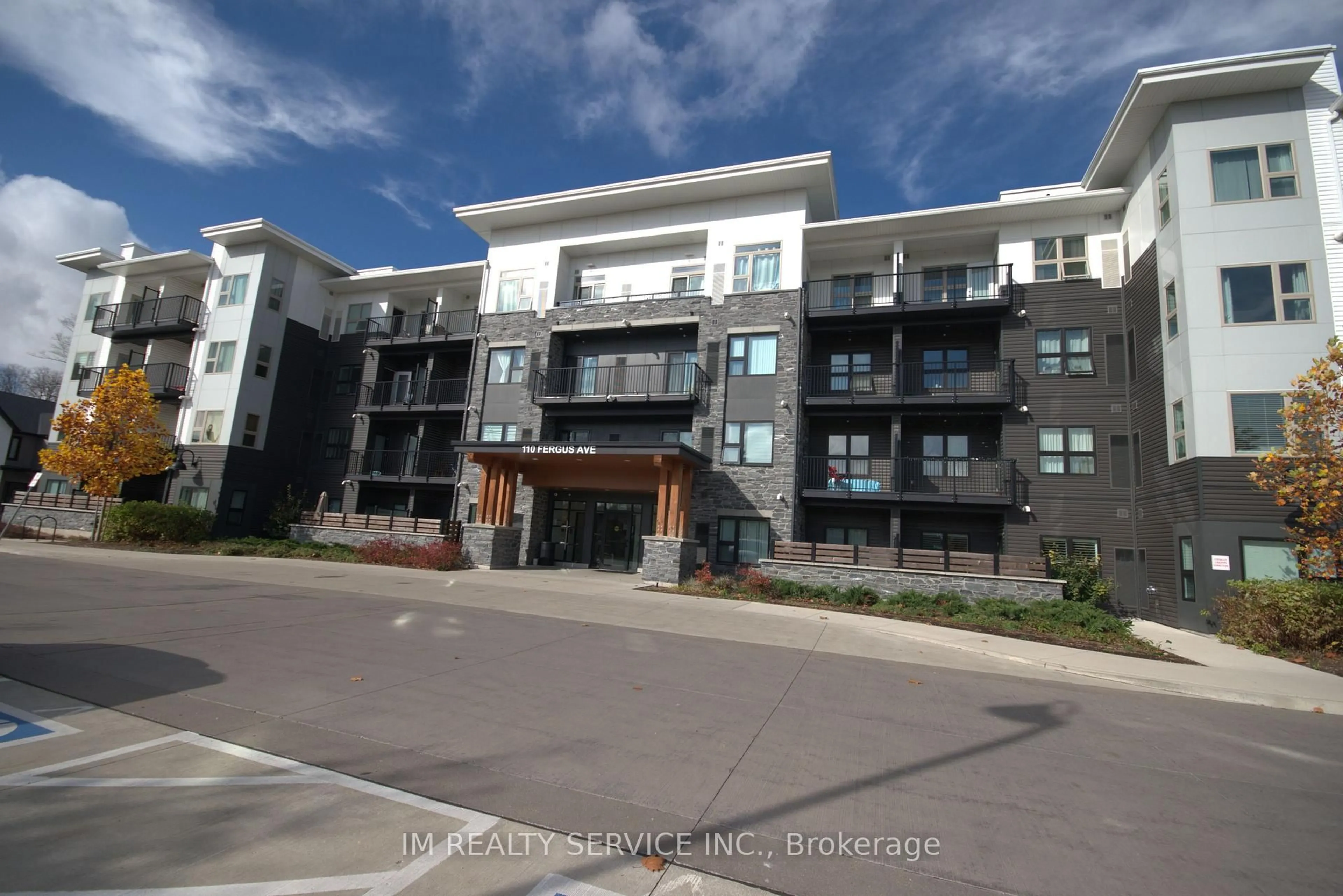 A pic from outside/outdoor area/front of a property/back of a property/a pic from drone, unknown for 110 Fergus Ave #202, Kitchener Ontario N2A 0K9