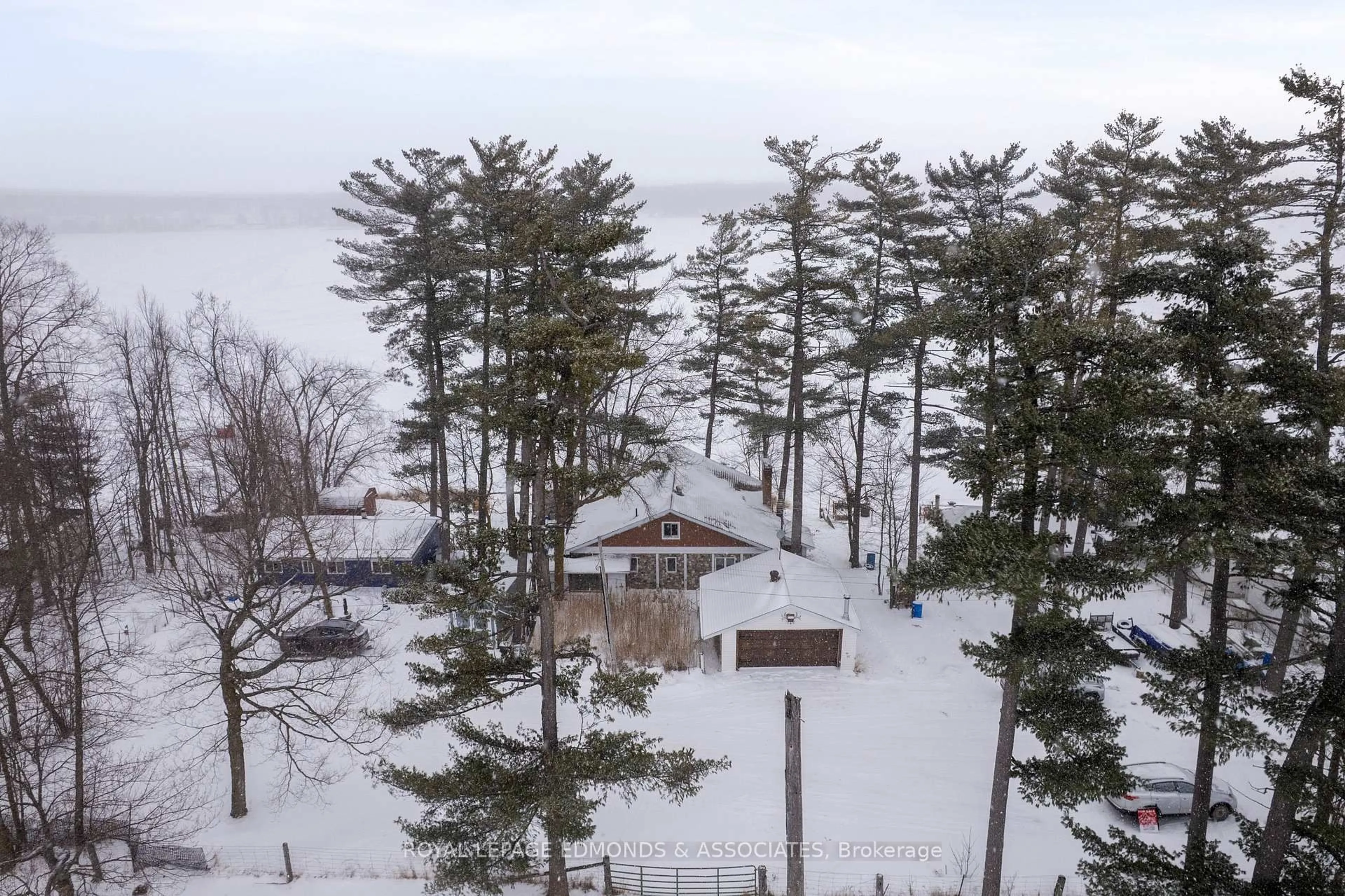 A pic from outside/outdoor area/front of a property/back of a property/a pic from drone, water/lake/river/ocean view for 87 Cobble Stone Lane, Cobden Ontario K0J 1K0
