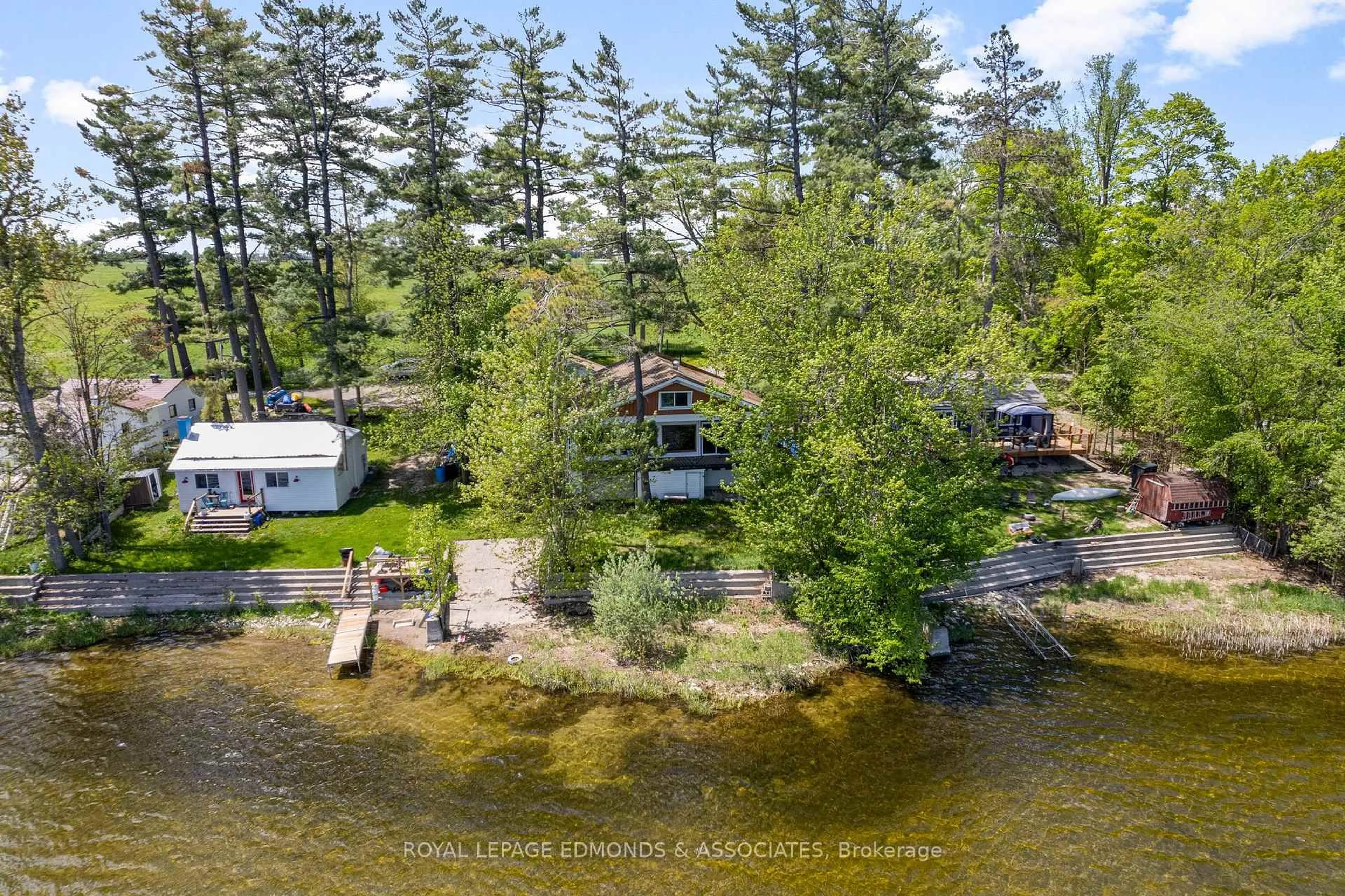 A pic from outside/outdoor area/front of a property/back of a property/a pic from drone, water/lake/river/ocean view for 87 Cobble Stone Lane, Cobden Ontario K0J 1K0
