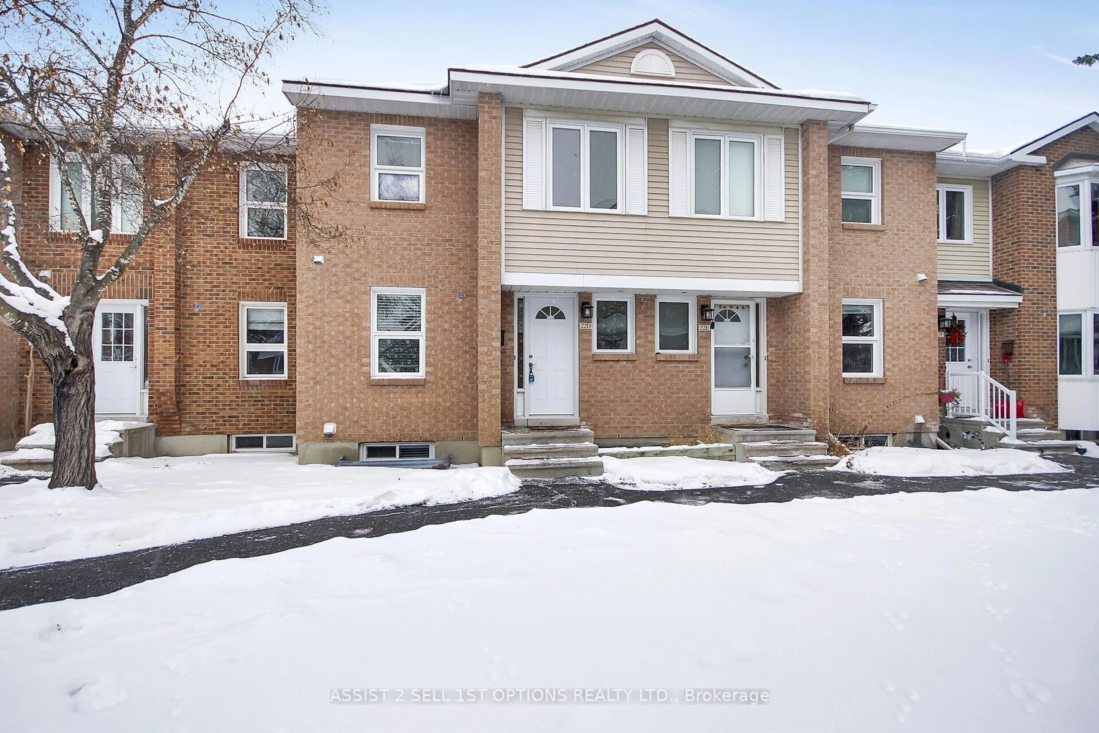 Home with brick exterior material, street for 22 Castlebrook Lane, Ottawa Ontario K2G 5G3