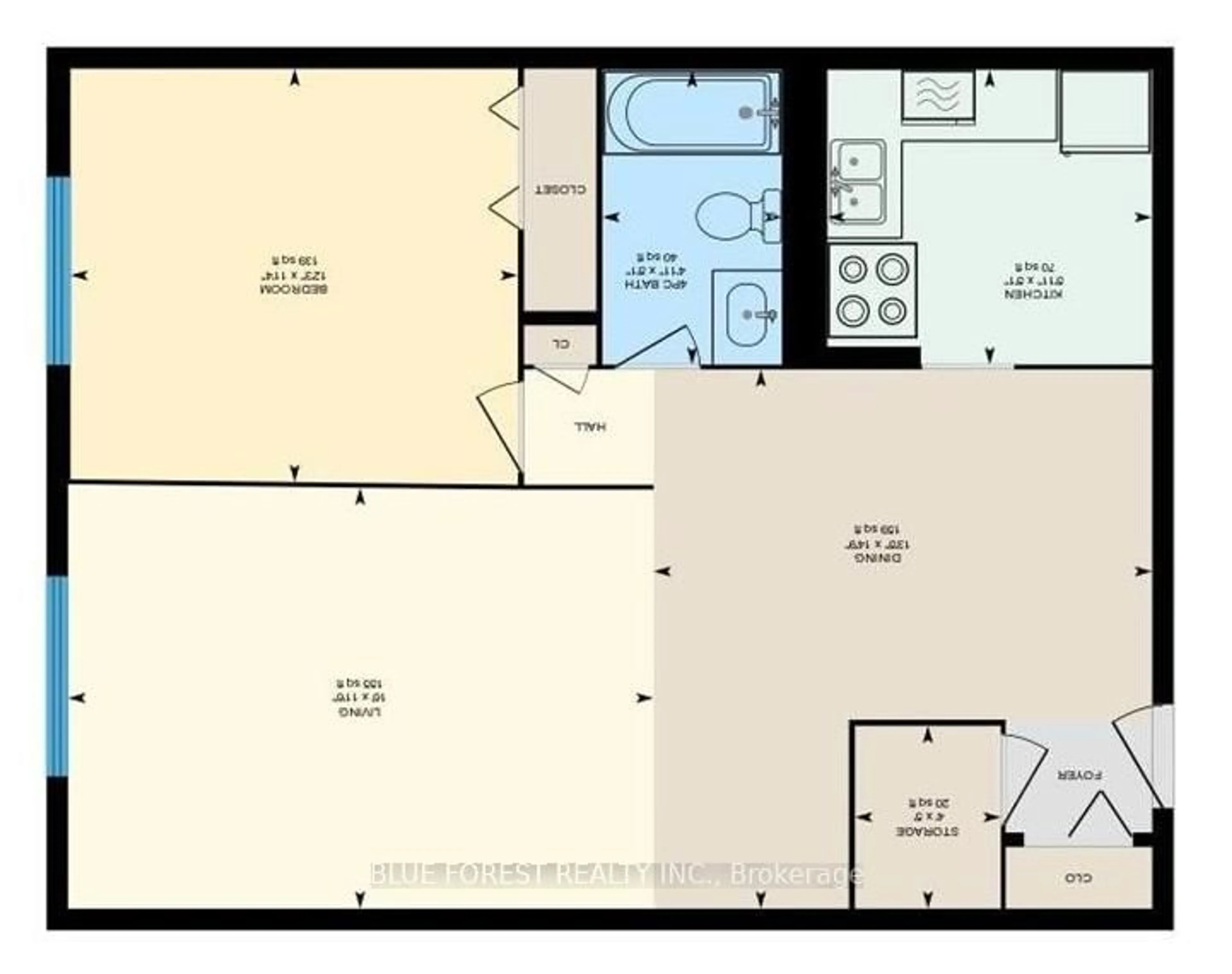 Floor plan for 573 Mornington Ave #512, London East Ontario N5Y 4T9