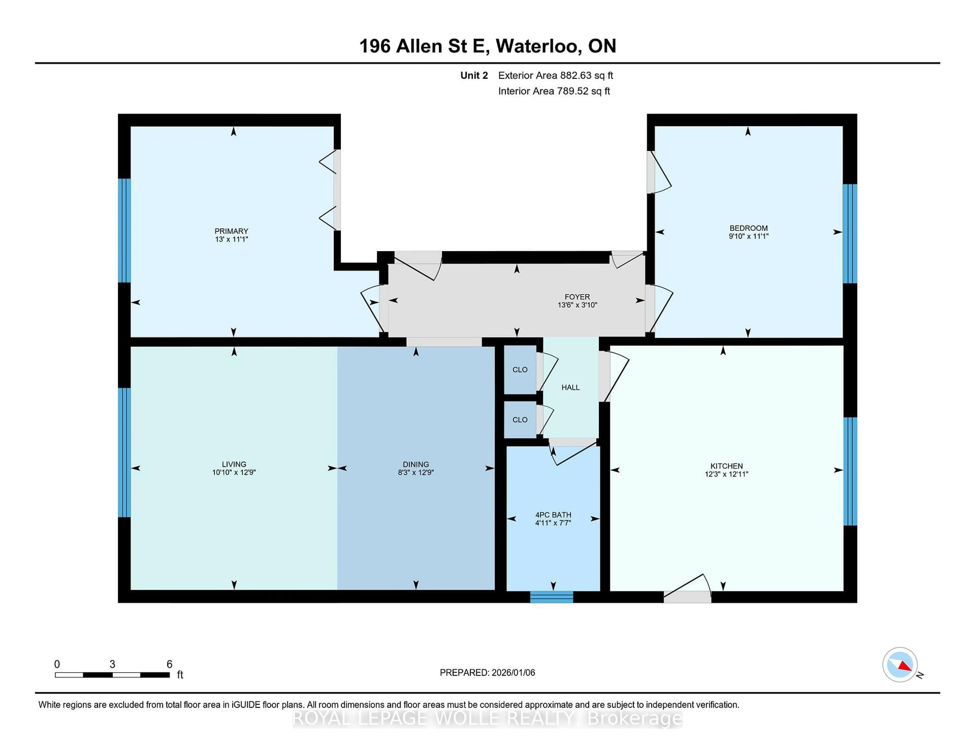 Floor plan for 196 Allen St, Waterloo Ontario N2J 1K1