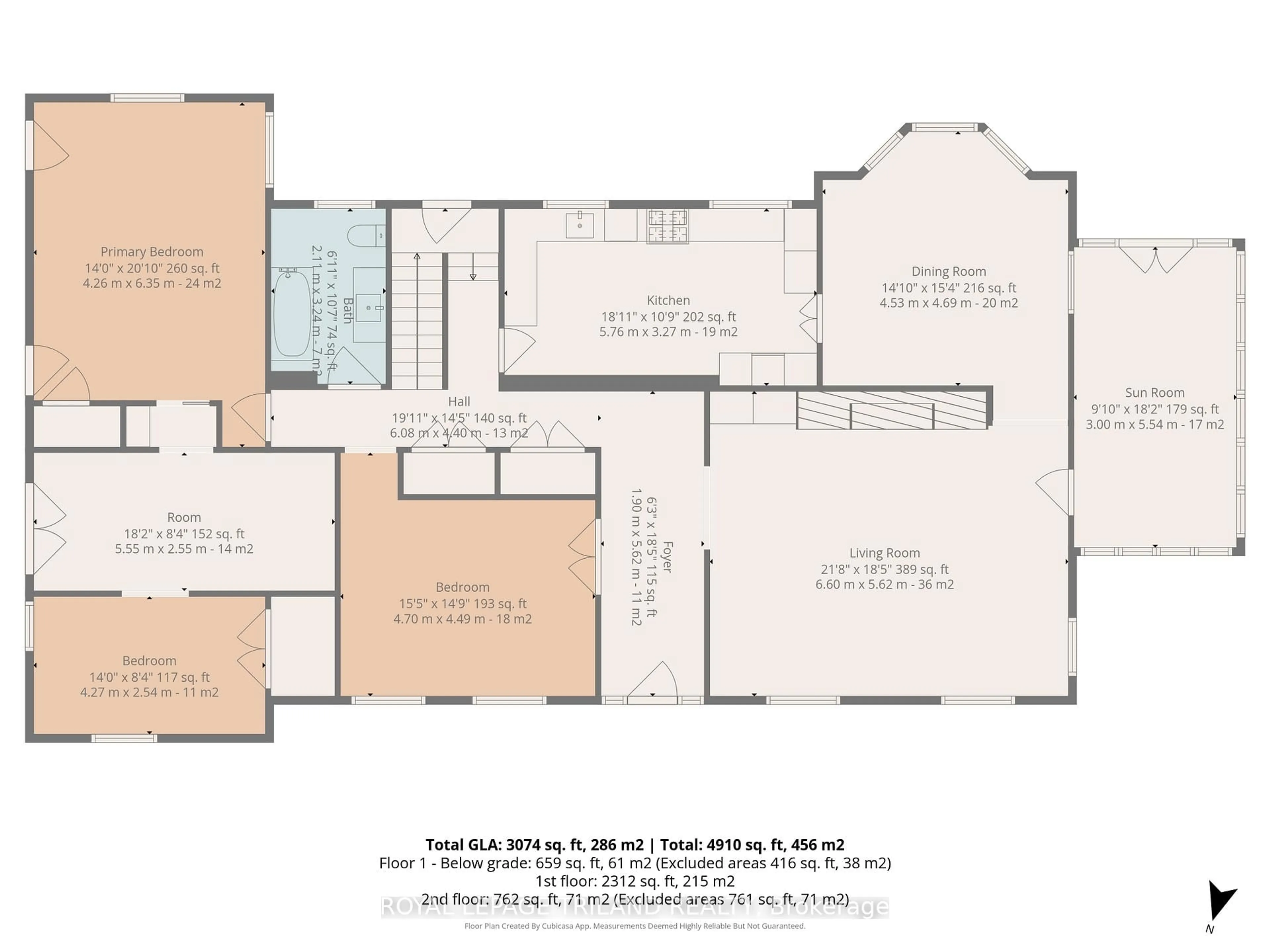 Floor plan for 1965 Highland Hts, London South Ontario N6C 6C4