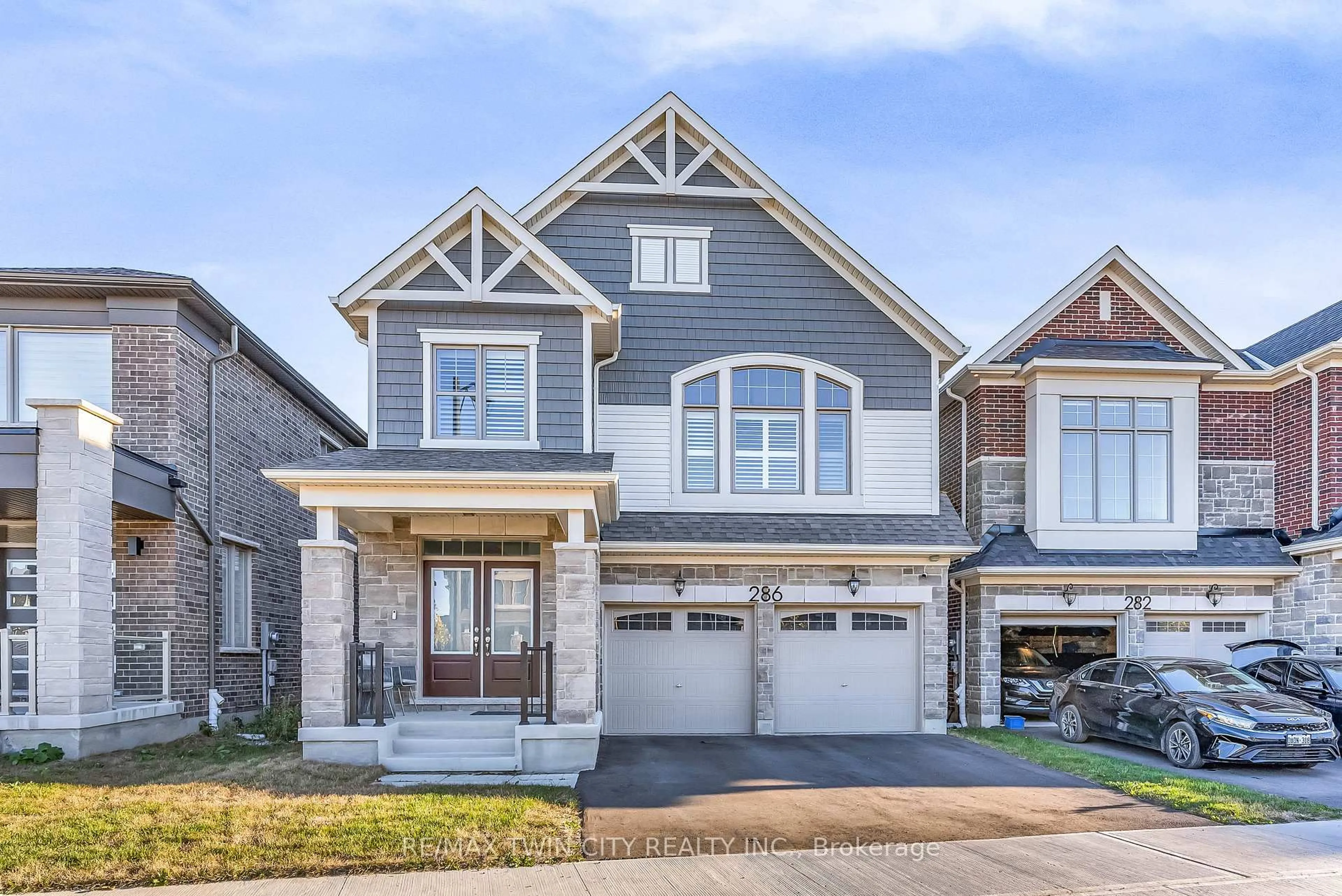 Home with brick exterior material, street for 286 Forestwalk St, Kitchener Ontario N2R 0T2